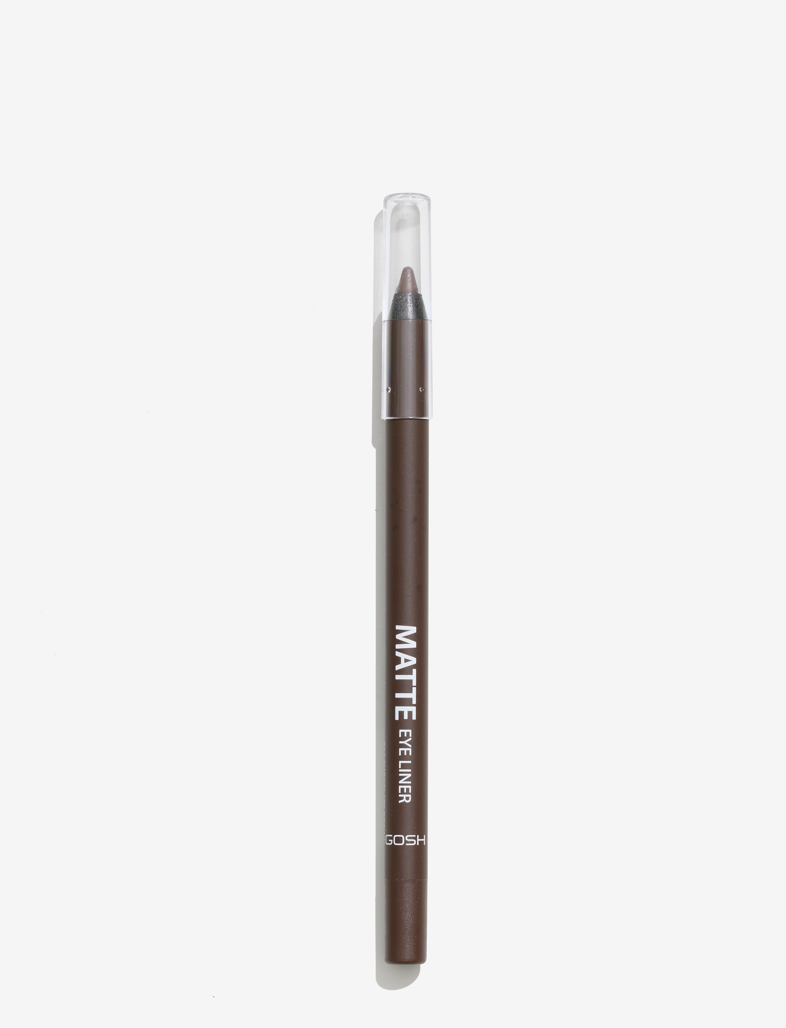 GOSH COPENHAGEN - GOSH Matte Eye Liner - konfirmation - chocolate brown 014 - 1