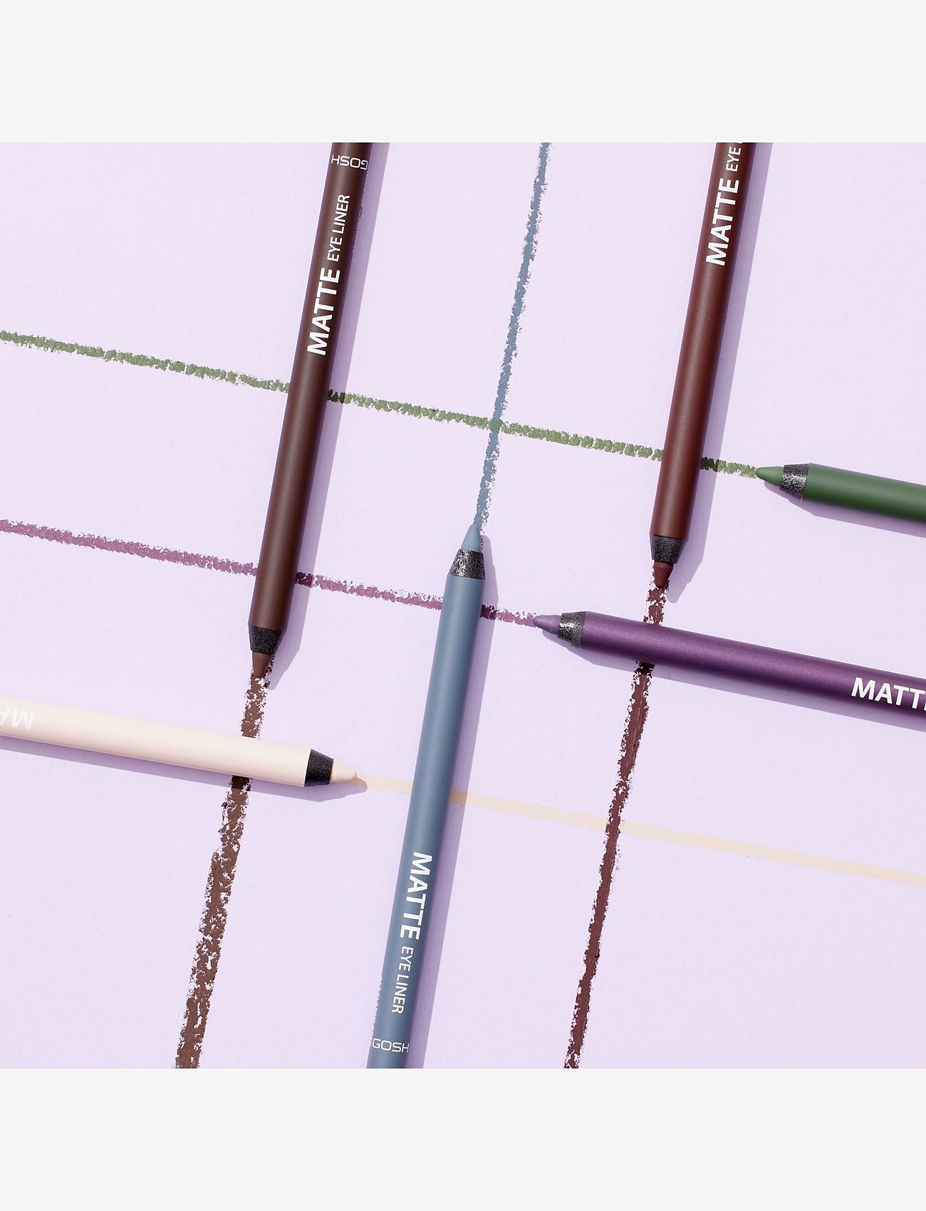 GOSH COPENHAGEN - GOSH Matte Eye Liner - makeup - olive green 018 - 5