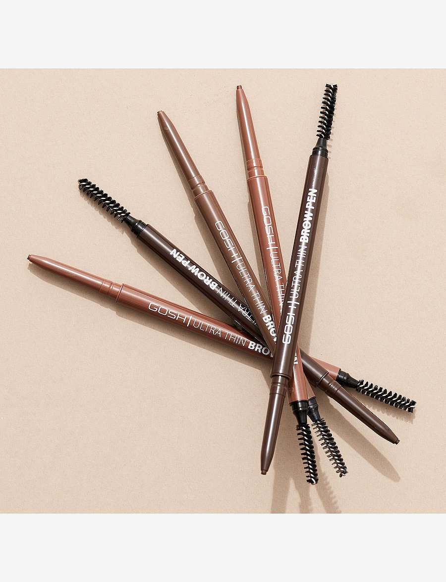 GOSH COPENHAGEN - GOSH Ultra Thin Brow Pen - silmad ja kulmud - brown 001 - 4