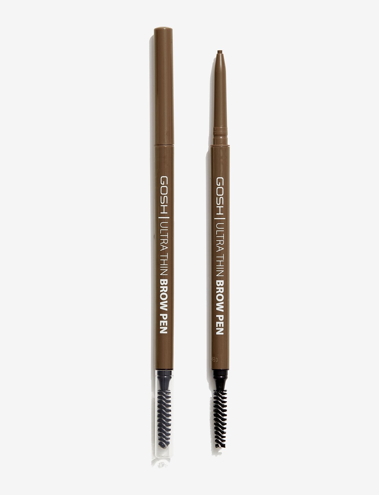 GOSH COPENHAGEN - GOSH Ultra Thin Brow Pen - augu og augabrúnir - greybrown 002 - 0