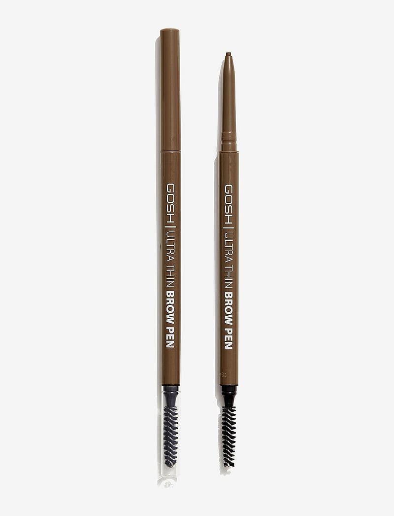 GOSH COPENHAGEN - GOSH Ultra Thin Brow Pen - silmät ja kulmakarvat - greybrown 002 - 0