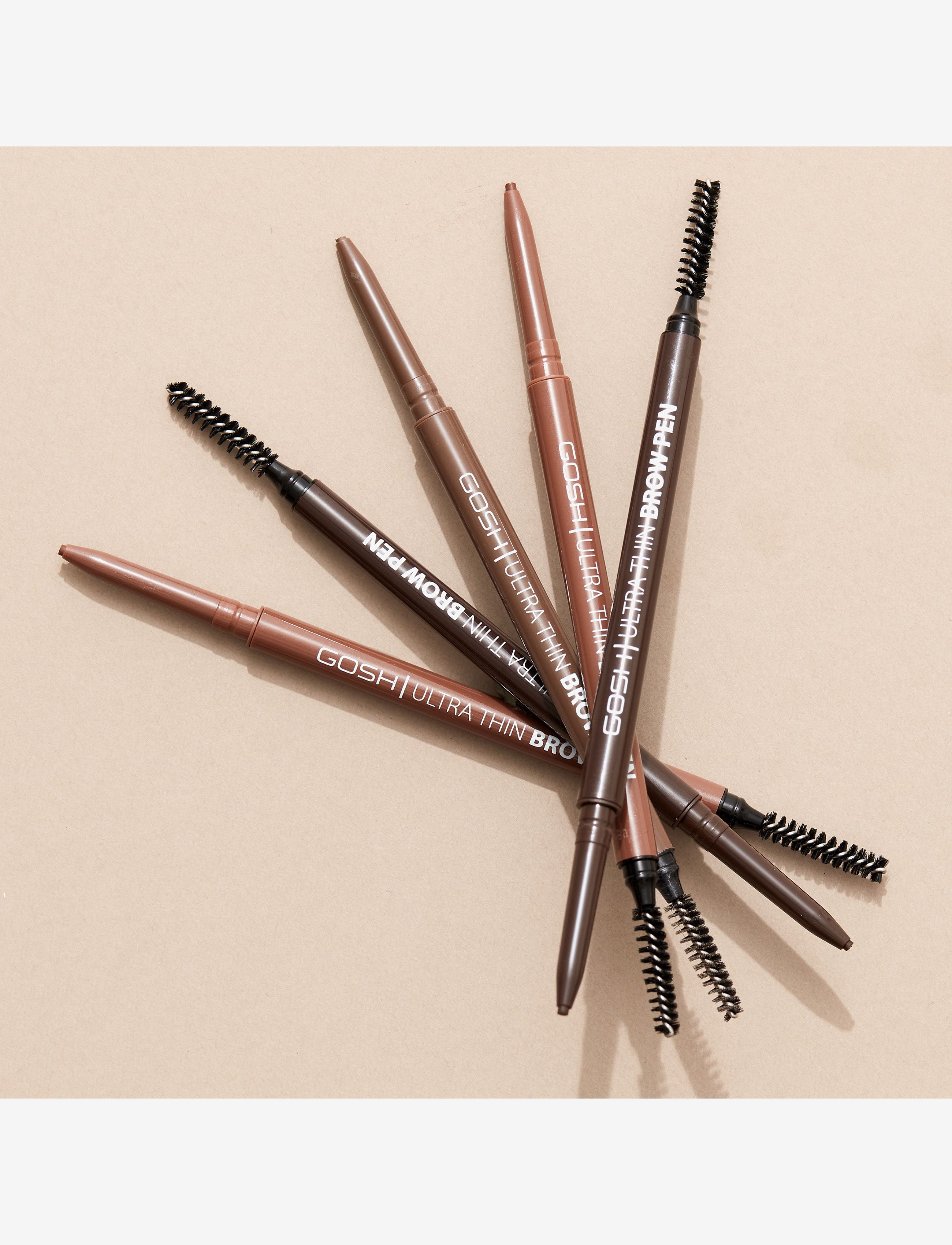 GOSH COPENHAGEN - GOSH Ultra Thin Brow Pen - Ögon & bryn  - greybrown 002 - 4