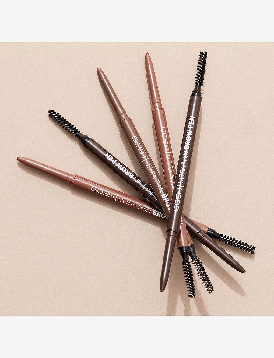 GOSH COPENHAGEN - GOSH Ultra Thin Brow Pen - silmad ja kulmud - dark brown 003 - 4
