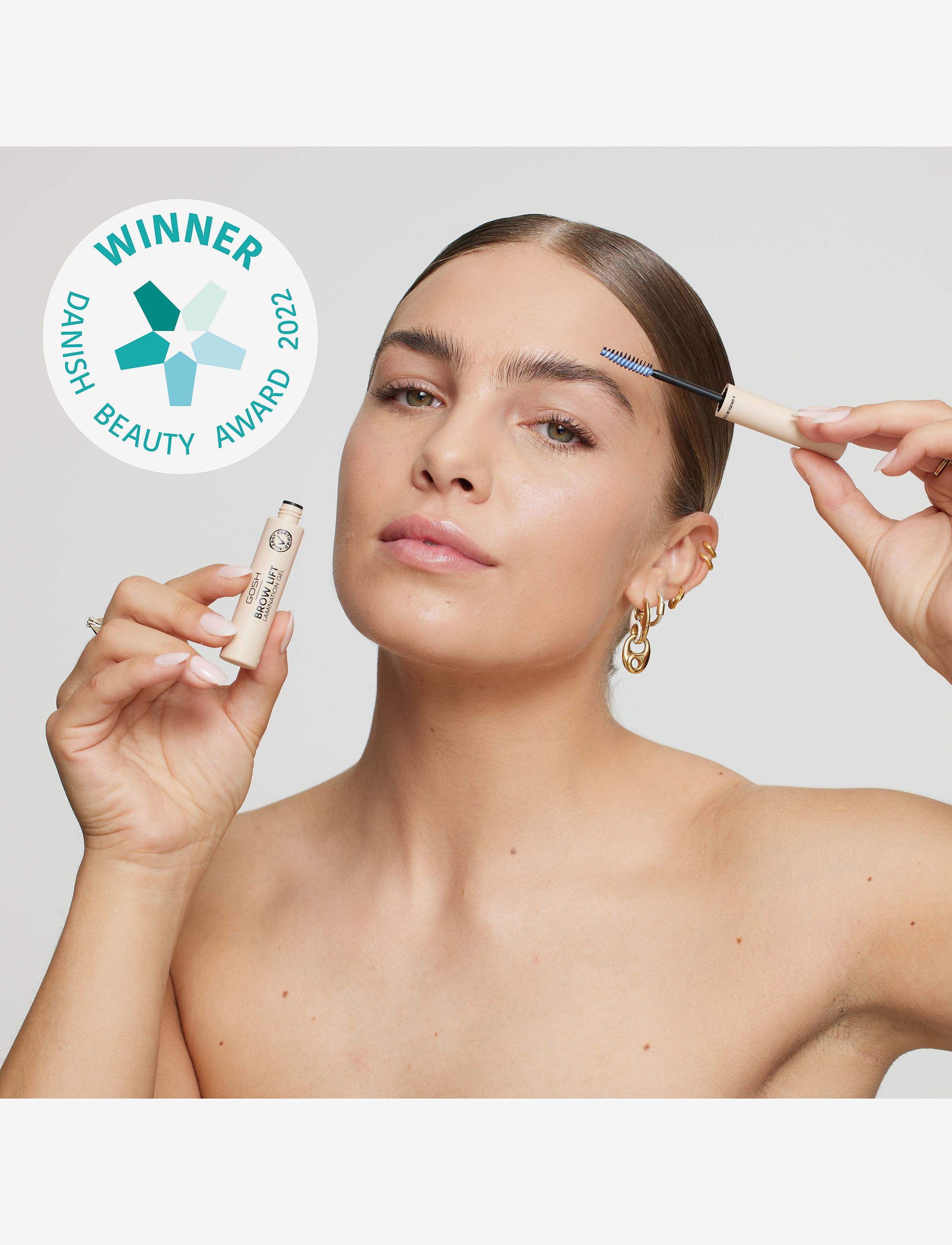 GOSH COPENHAGEN - GOSH Brow Lift Lamination Gel - acīm un uzacīm - transparent 001 - 3