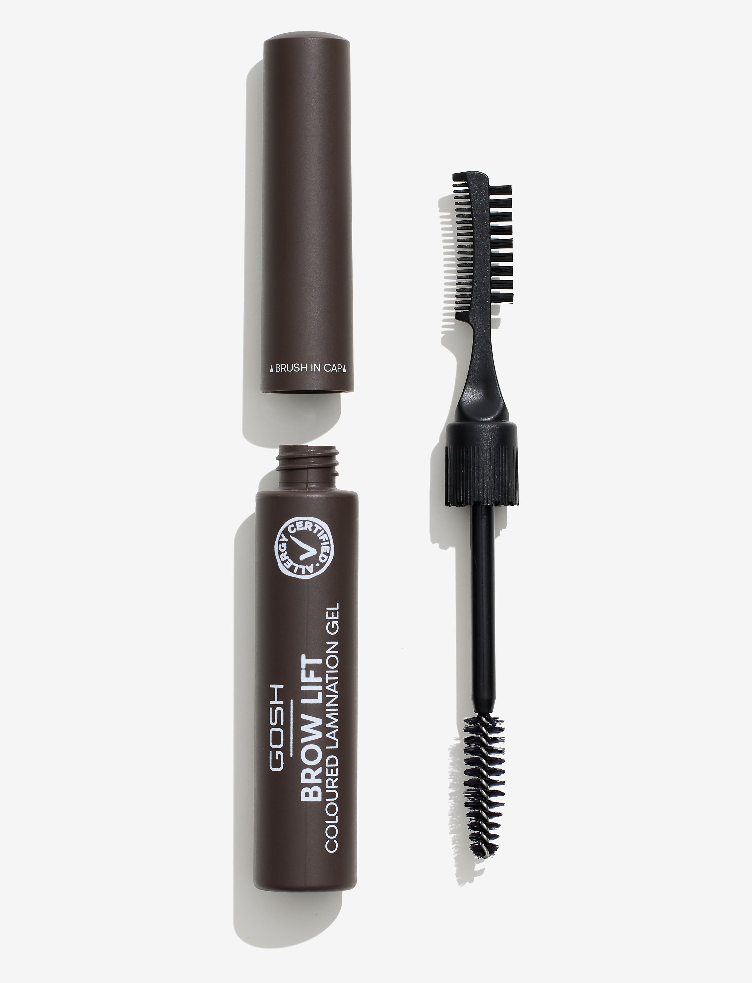 GOSH COPENHAGEN - GOSH Brow Lift Coloured Lamination Gel - Øjne & bryn - dark brown 002 - 1