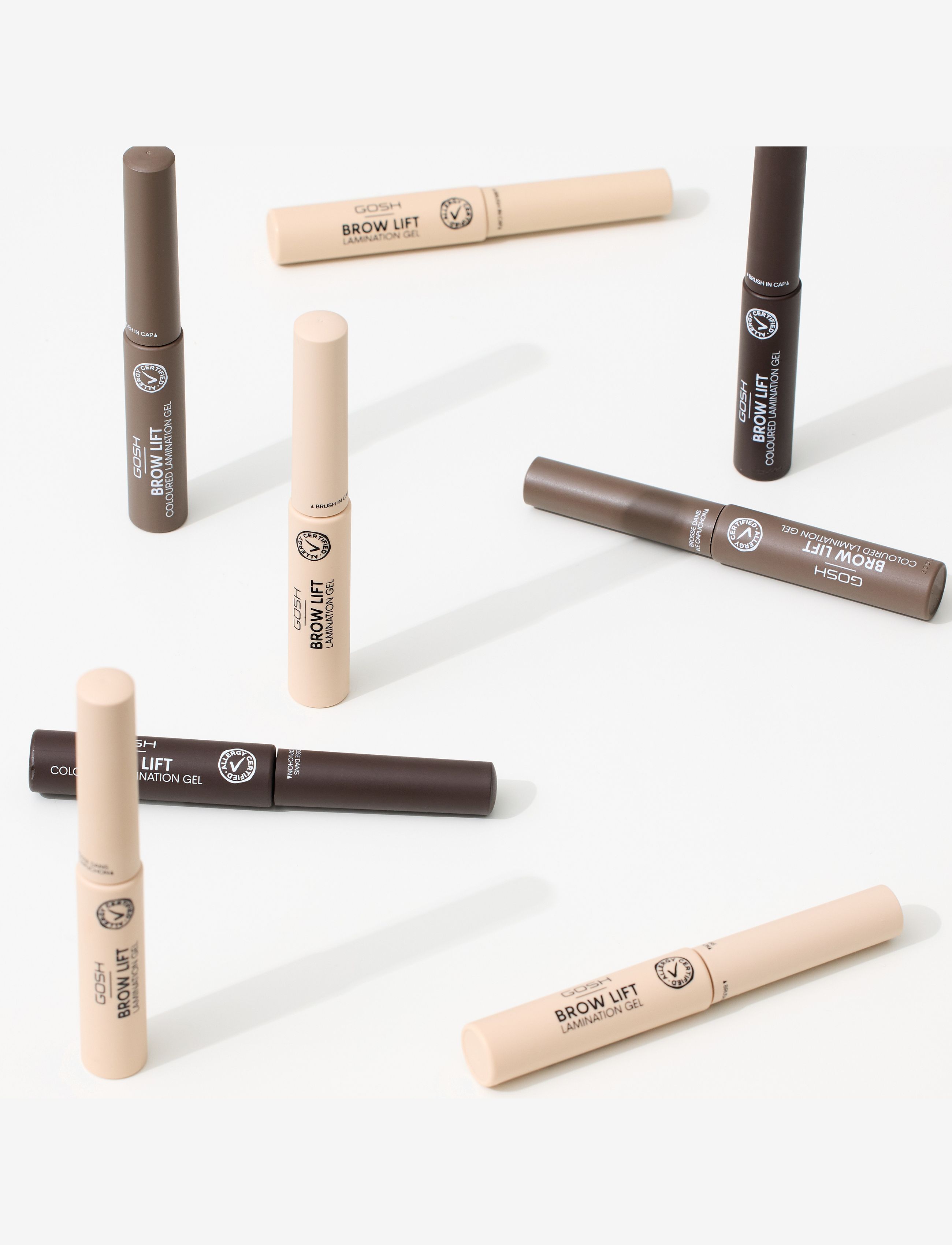 GOSH COPENHAGEN - GOSH Brow Lift Coloured Lamination Gel - Øjne & bryn - dark brown 002 - 5