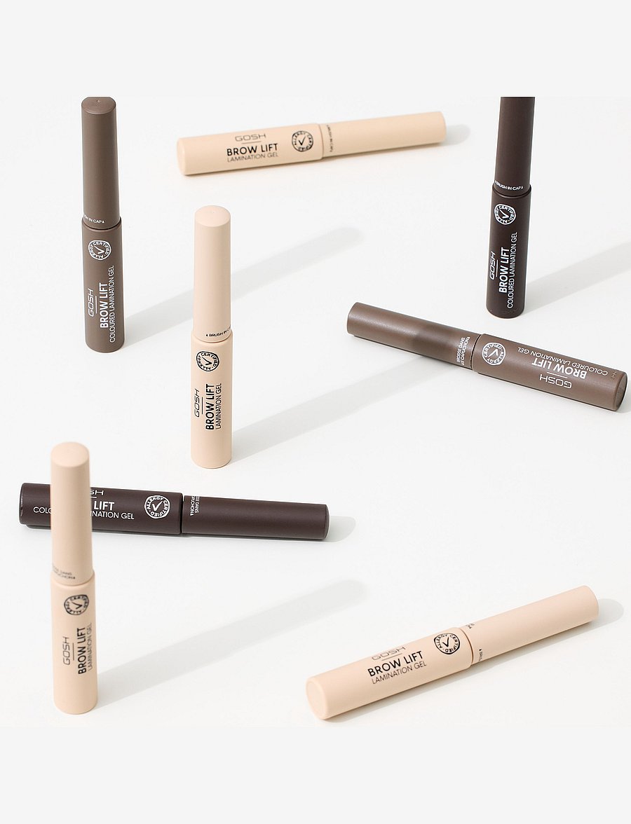 GOSH COPENHAGEN - GOSH Brow Lift Coloured Lamination Gel - silmad ja kulmud - dark brown 002 - 5