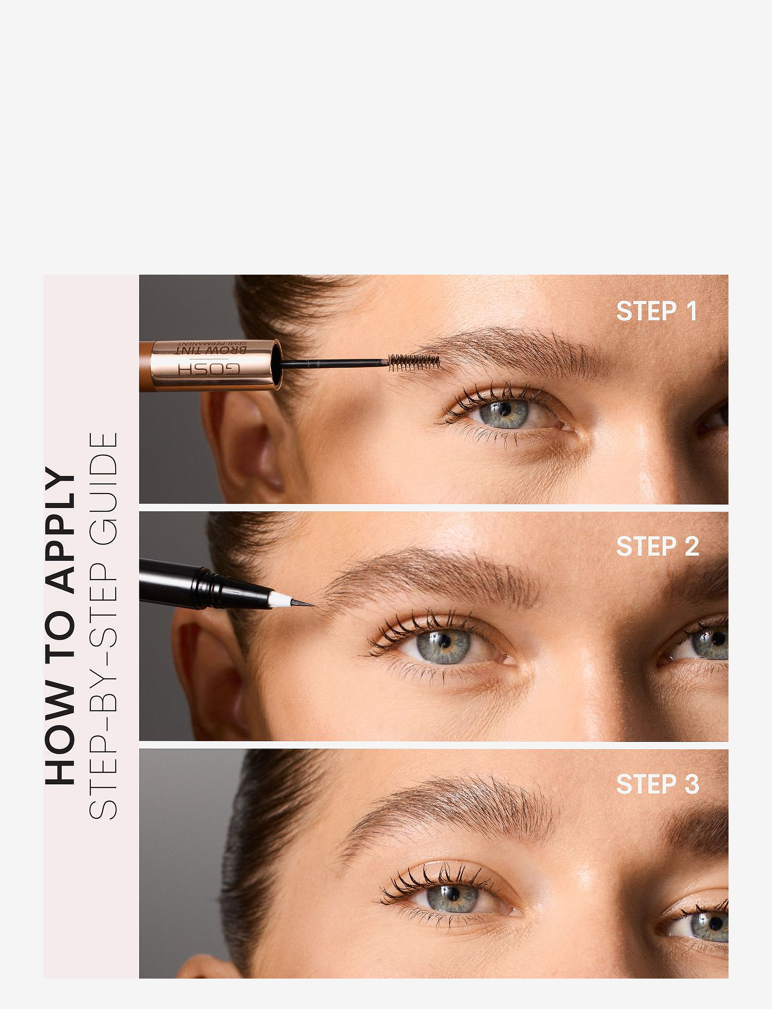 GOSH COPENHAGEN - GOSH Brow Tint (Semi-Permanent) - dark brown 002 - 4
