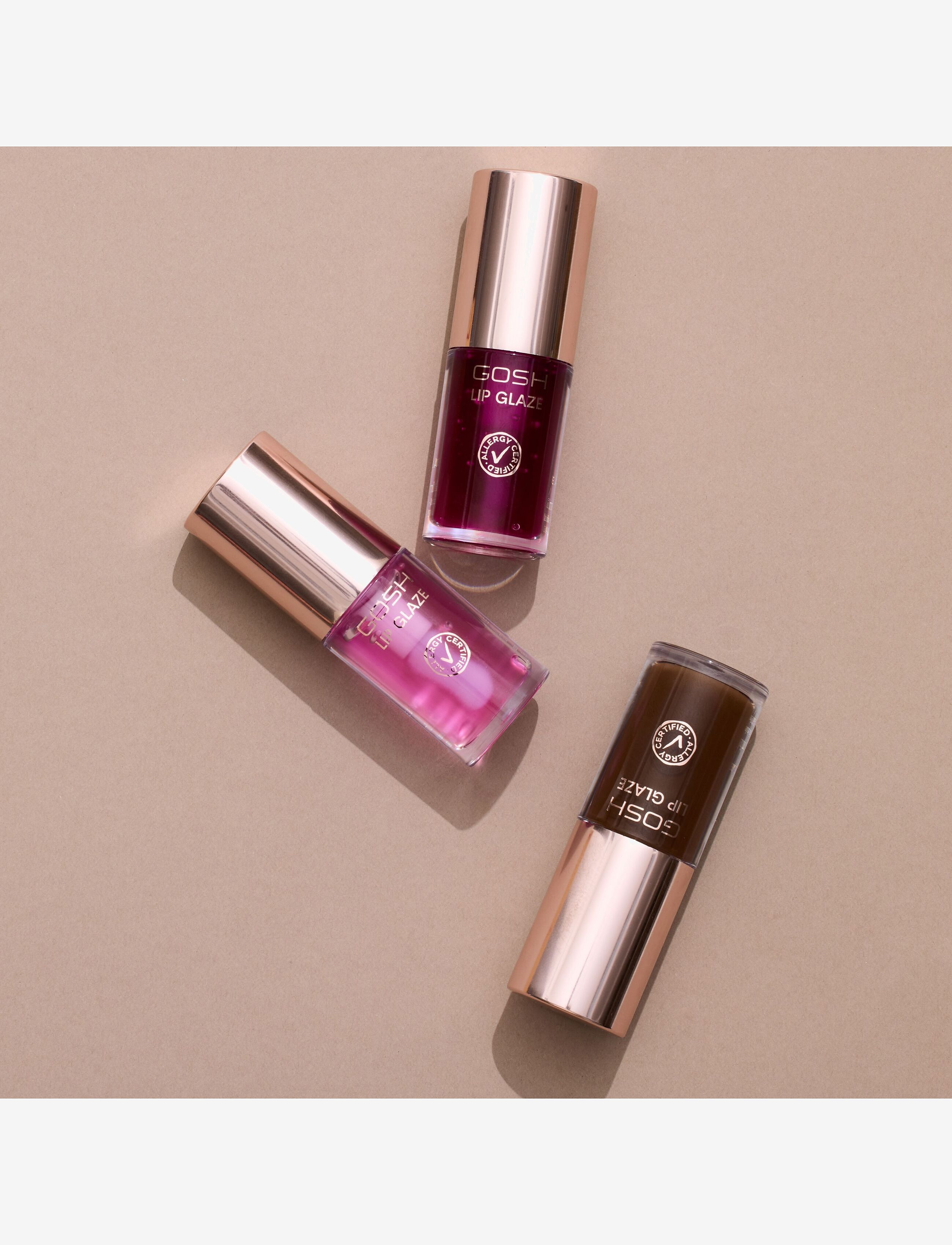 GOSH COPENHAGEN - GSOH Lip Glaze - förðunarvörur - shocking pink 001 - 4