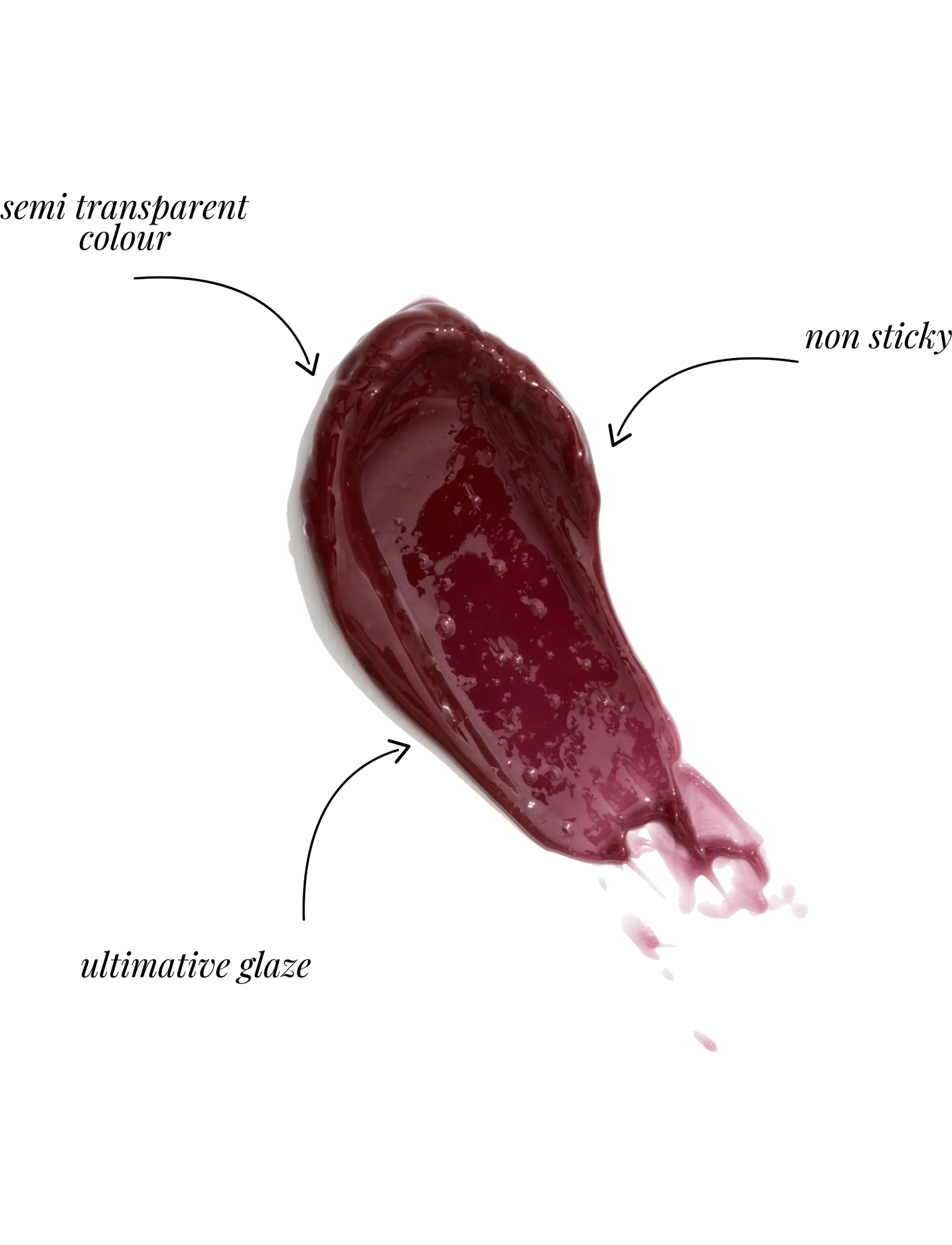 GOSH COPENHAGEN - GOSH LIP GLAZE - 005 burgundy red - 2