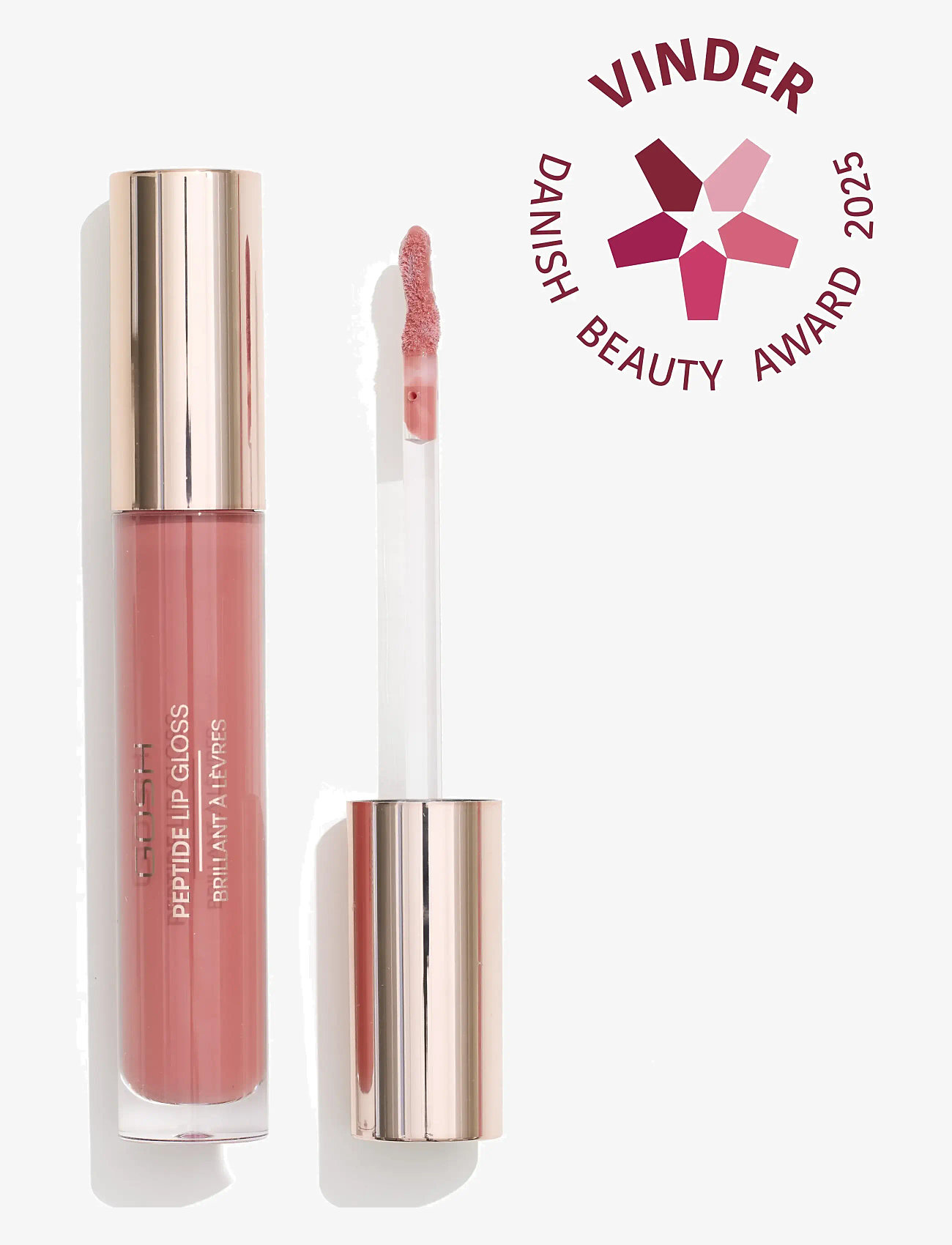 GOSH COPENHAGEN - GOSH Peptide Lip Gloss - makeup - vintage rose 003 - 0