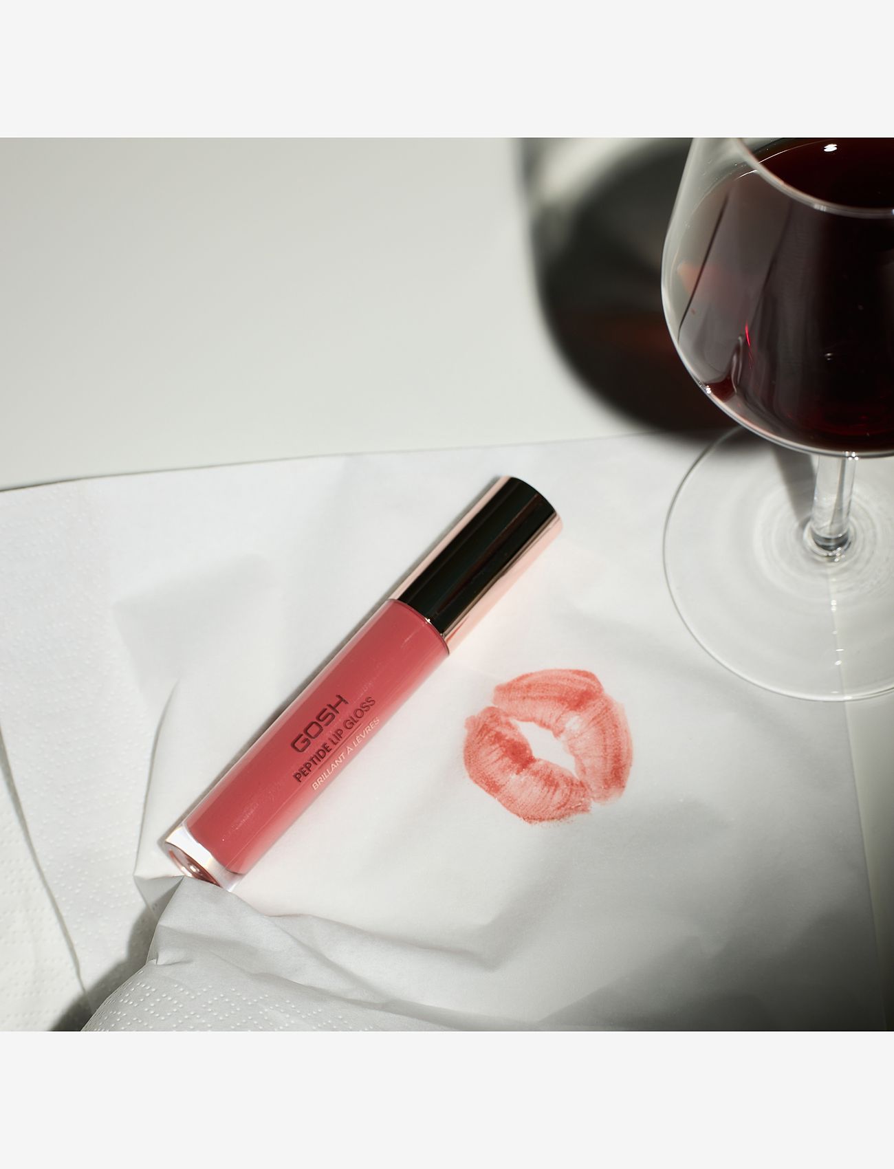 GOSH COPENHAGEN - GOSH Peptide Lip Gloss - makeup - vintage rose 003 - 5