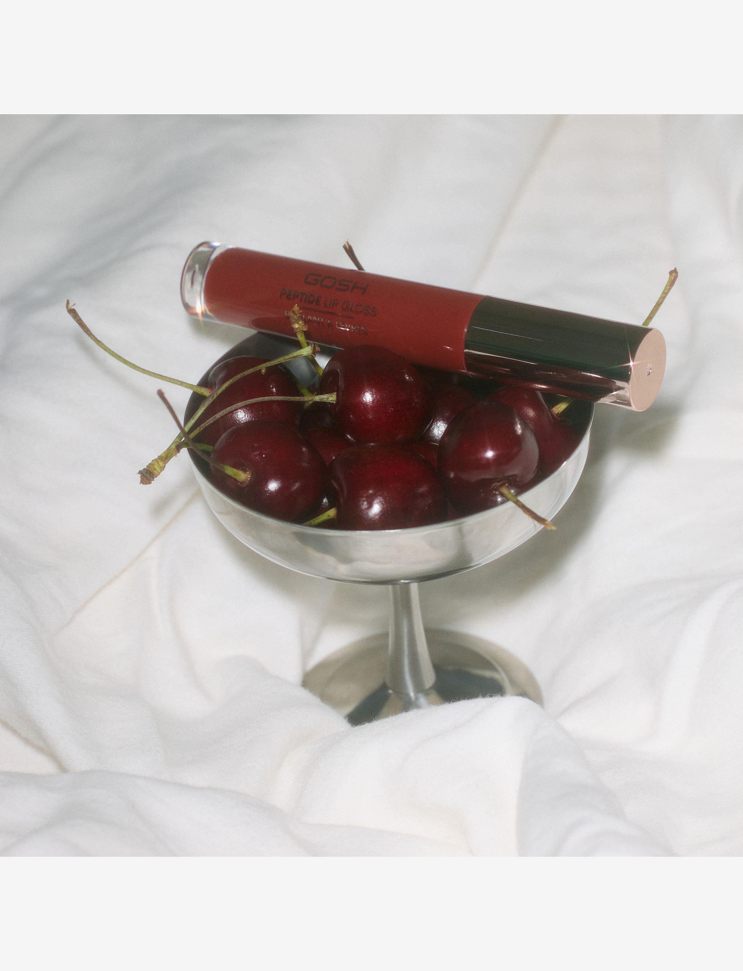 GOSH COPENHAGEN - GOSH Peptide Lip Gloss - förðunarvörur - cherry berry 004 - 5