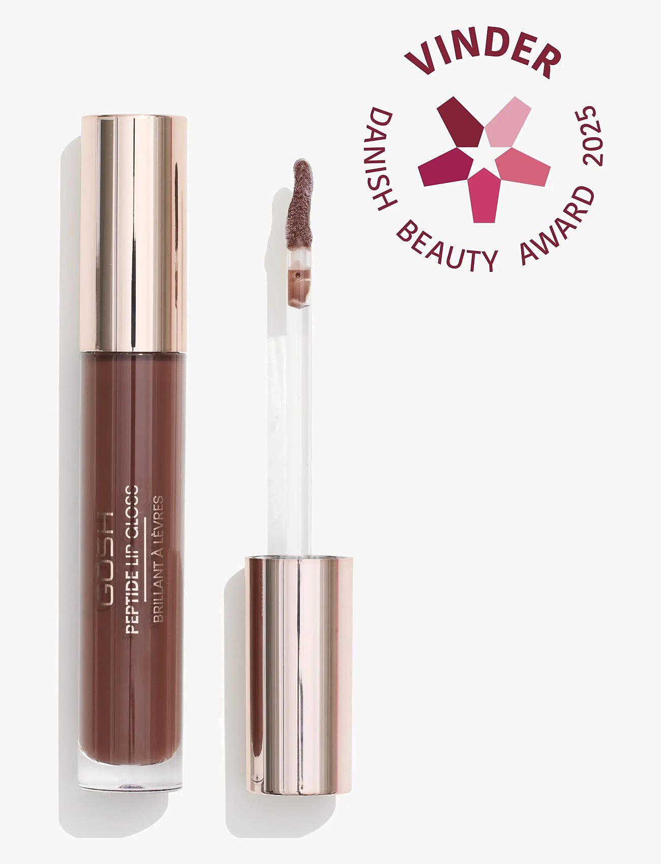 GOSH COPENHAGEN - GOSH Peptide Lip Gloss - makeup - brownie 006 - 0