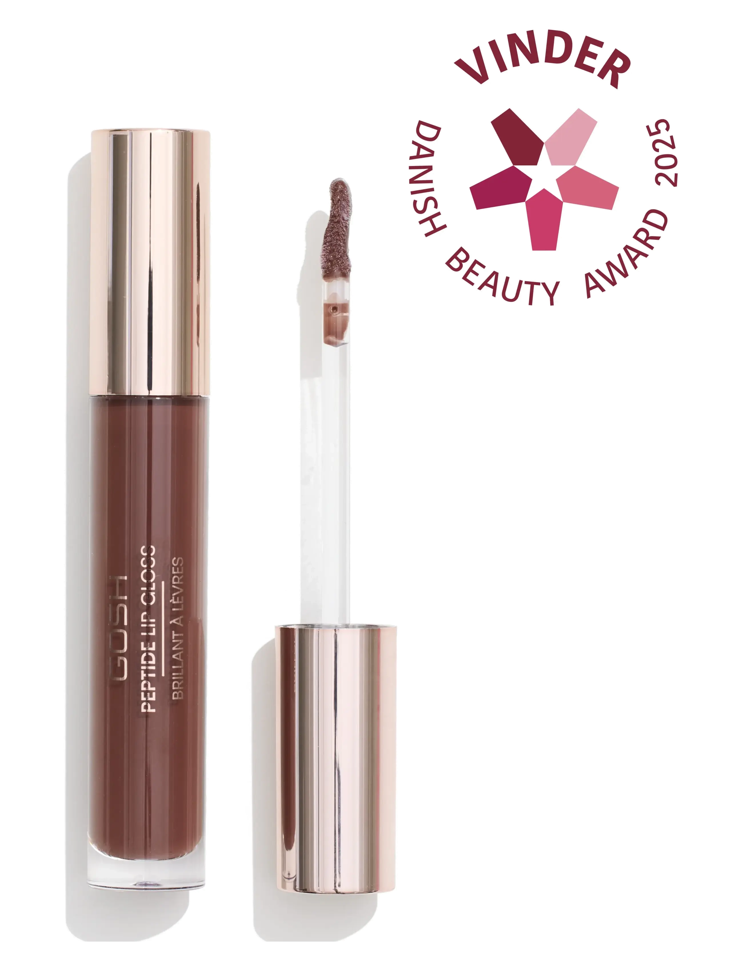 GOSH COPENHAGEN GOSH Peptide Lip Gloss - GOSH COPENHAGEN - BROWNIE 006 / red
