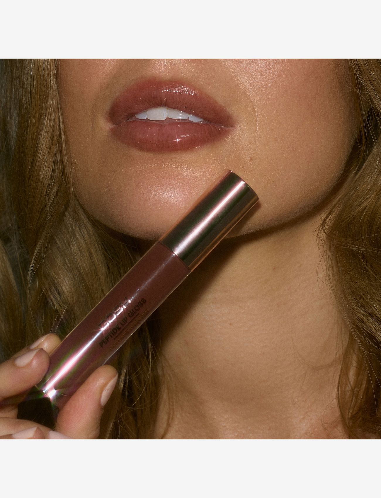 GOSH COPENHAGEN - GOSH Peptide Lip Gloss - makeup - brownie 006 - 3