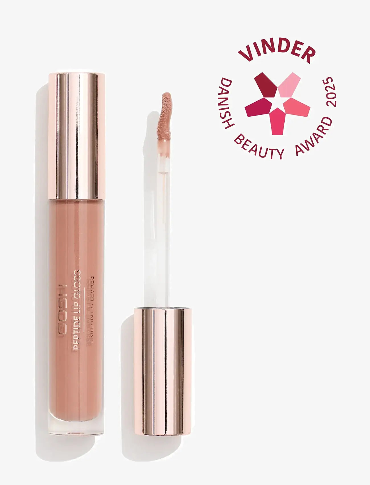 GOSH COPENHAGEN - GOSH Peptide Lip Gloss - makeup - chocolate mousse 007 - 0