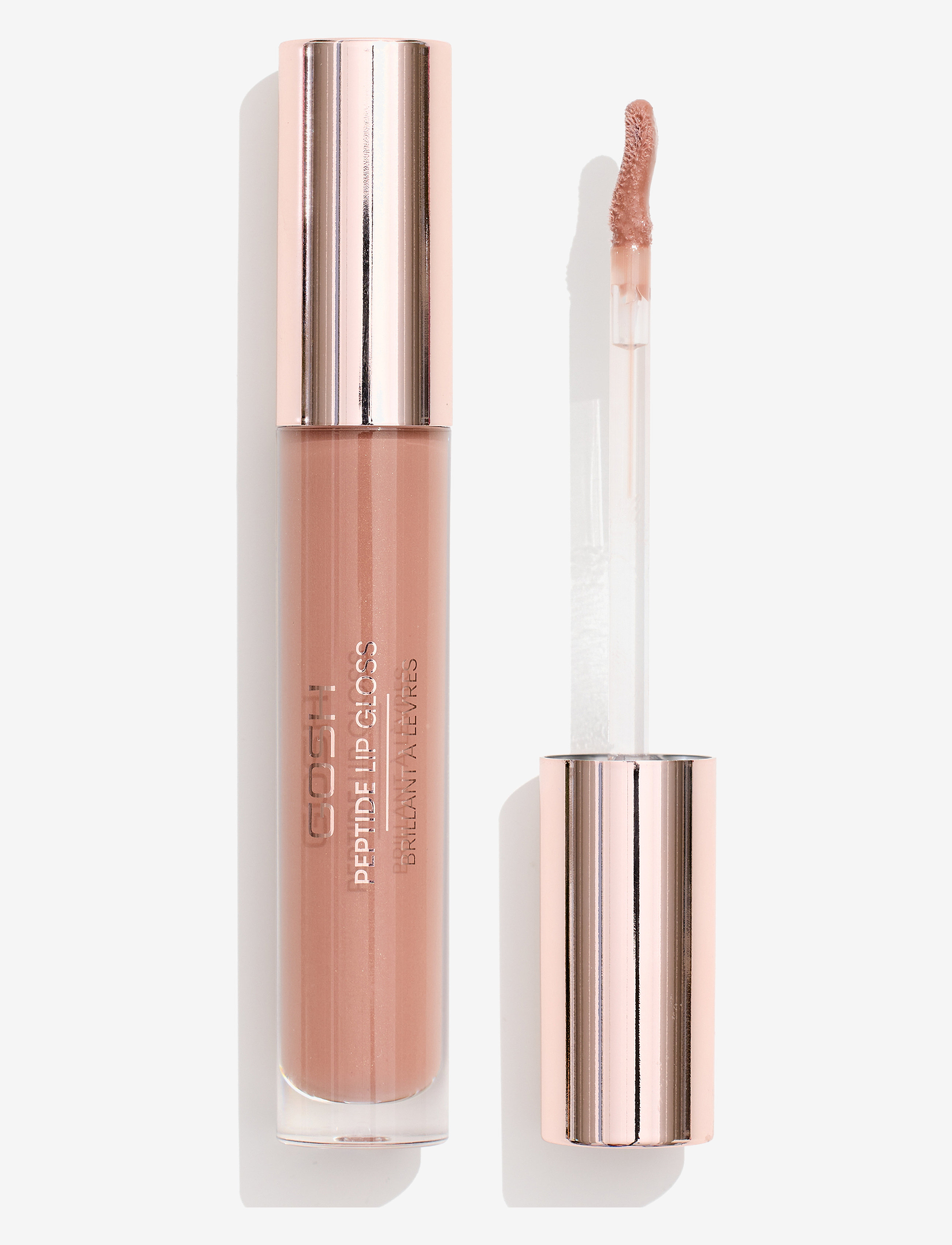 GOSH COPENHAGEN - GOSH Peptide Lip Gloss - makeup - chocolate mousse 007 - 1