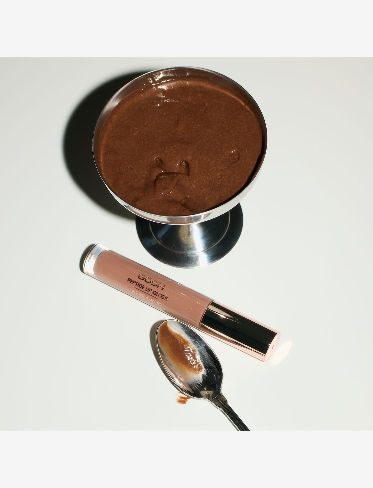 GOSH COPENHAGEN - GOSH Peptide Lip Gloss - makeup - chocolate mousse 007 - 5