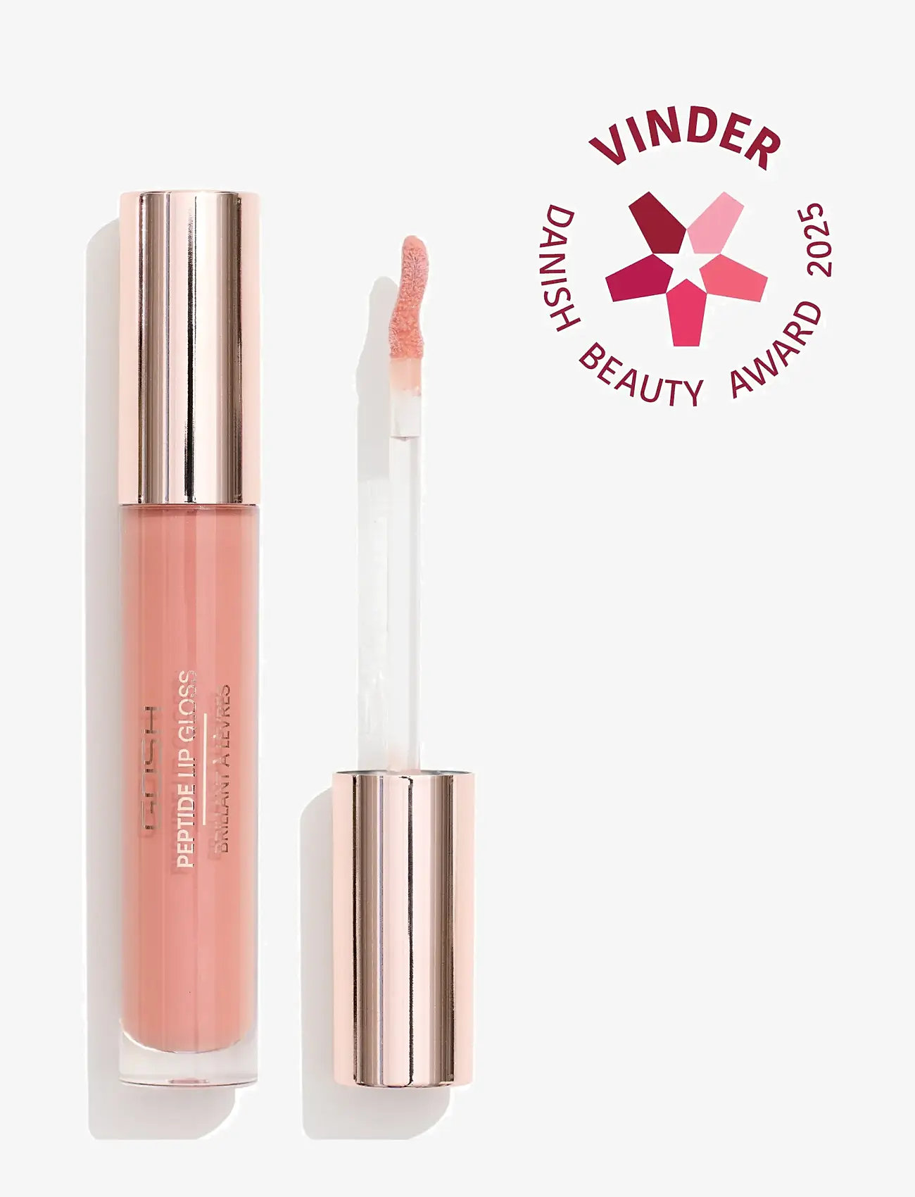 GOSH COPENHAGEN - GOSH Peptide Lip Gloss - makeup - nougat 008 - 0