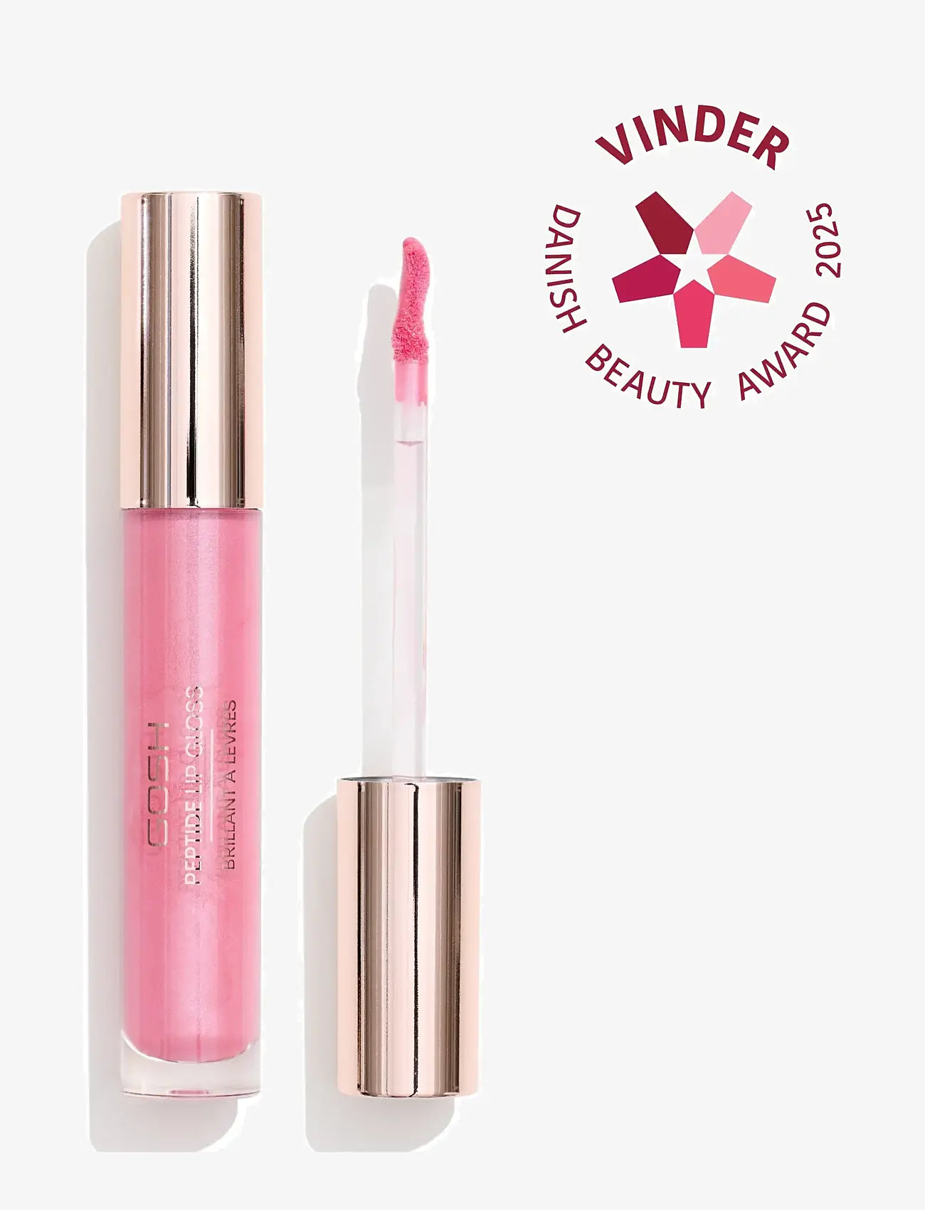 GOSH COPENHAGEN - GOSH Peptide Lip Gloss - makeup - retro rose 012 - 0