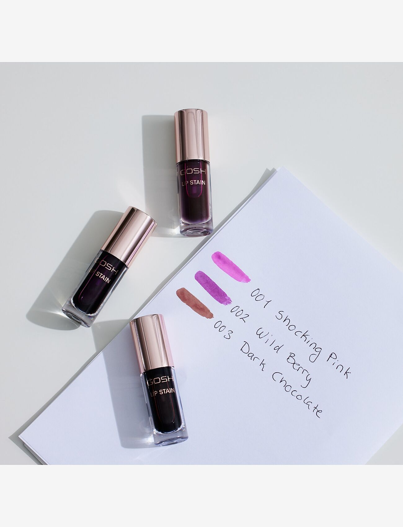 GOSH COPENHAGEN - GOSH Lip Stain - huulivärit - dark chocolate 003 - 4