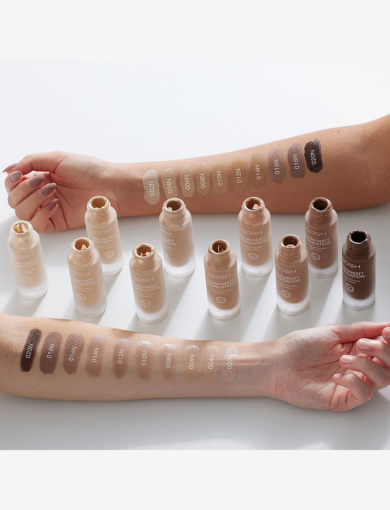 GOSH COPENHAGEN - GOSH Hydramatt Foundation - makeup - light dark - neutral undertone 010n - 2