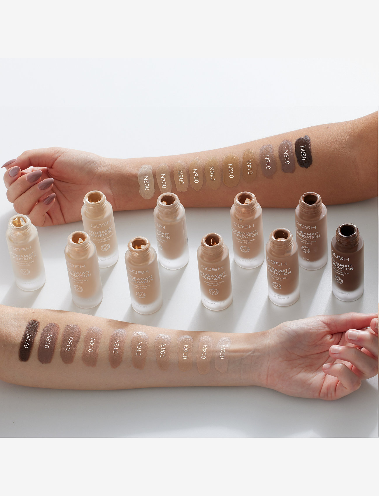 GOSH COPENHAGEN - GOSH Hydramatt Foundation - meikit - medium dark - neutral undertone 012 - 3