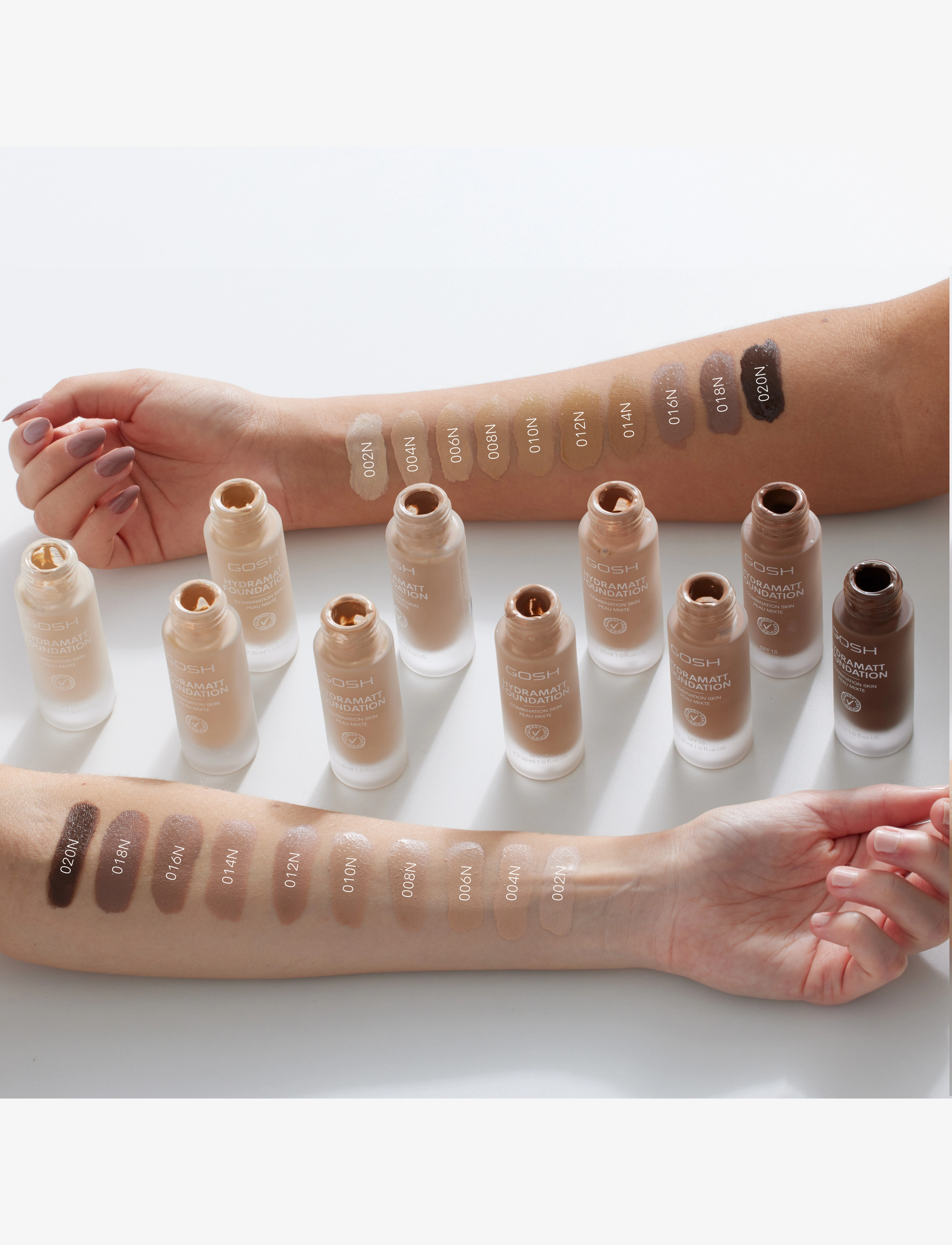 GOSH COPENHAGEN - GOSH Hydramatt Foundation - smink - medium dark - neutral undertone 012 - 3