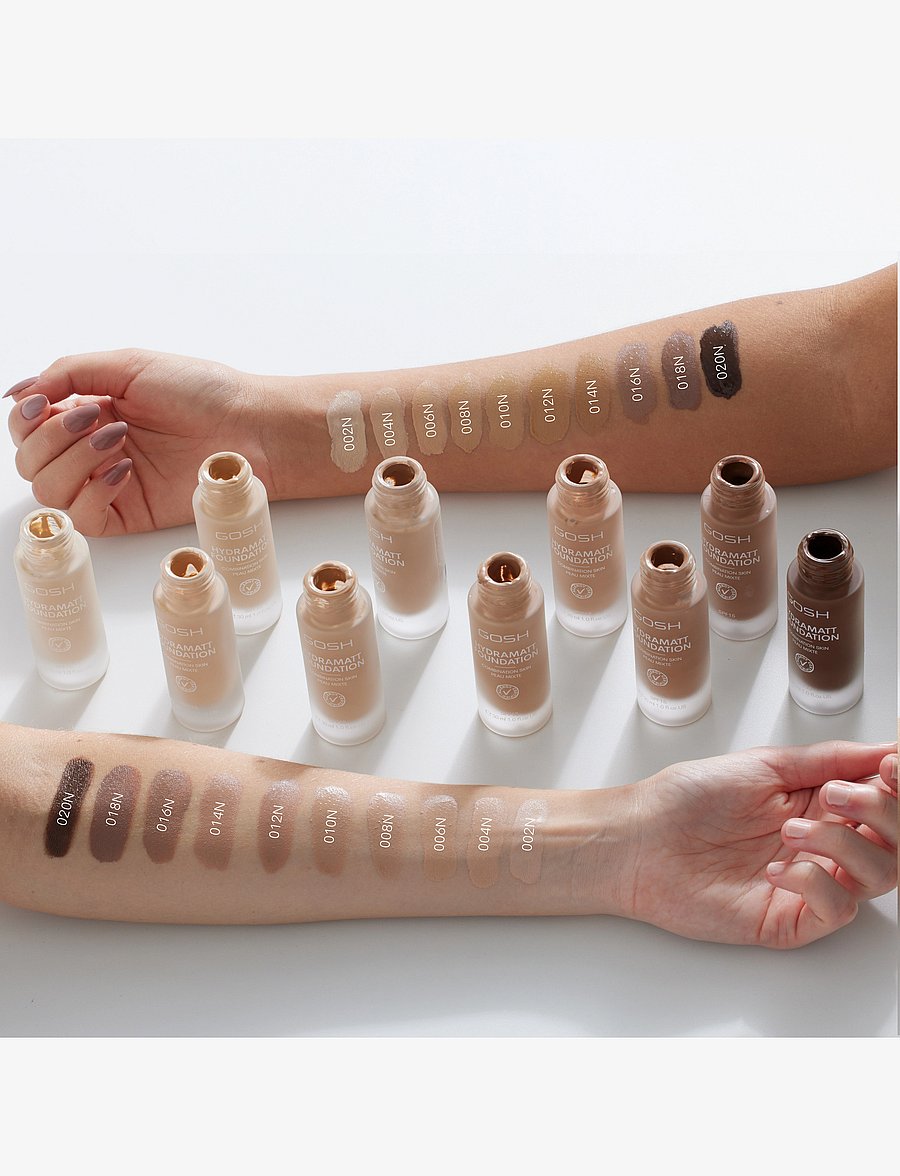 GOSH COPENHAGEN - GOSH Hydramatt Foundation - makeup - medium dark - neutral undertone 012 - 3