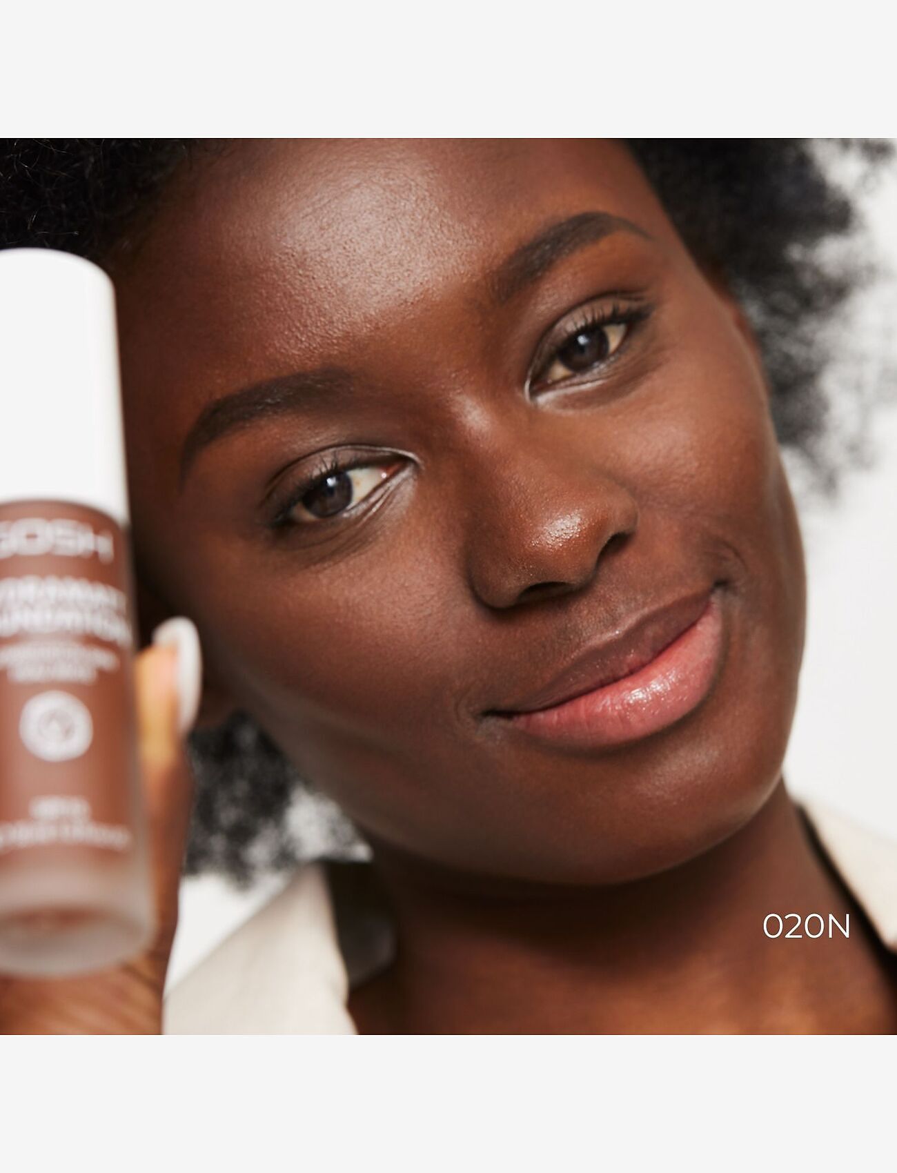 GOSH COPENHAGEN - GOSH Hydramatt Foundation - makeup - very deep - neutral undertone 020n - 2