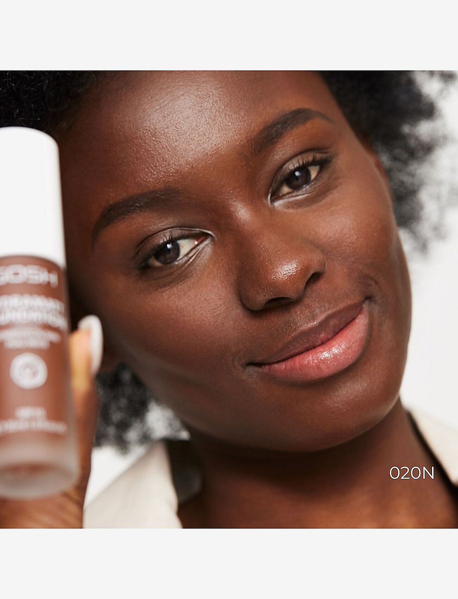 GOSH COPENHAGEN - GOSH Hydramatt Foundation - makeup - very deep - neutral undertone 020n - 2
