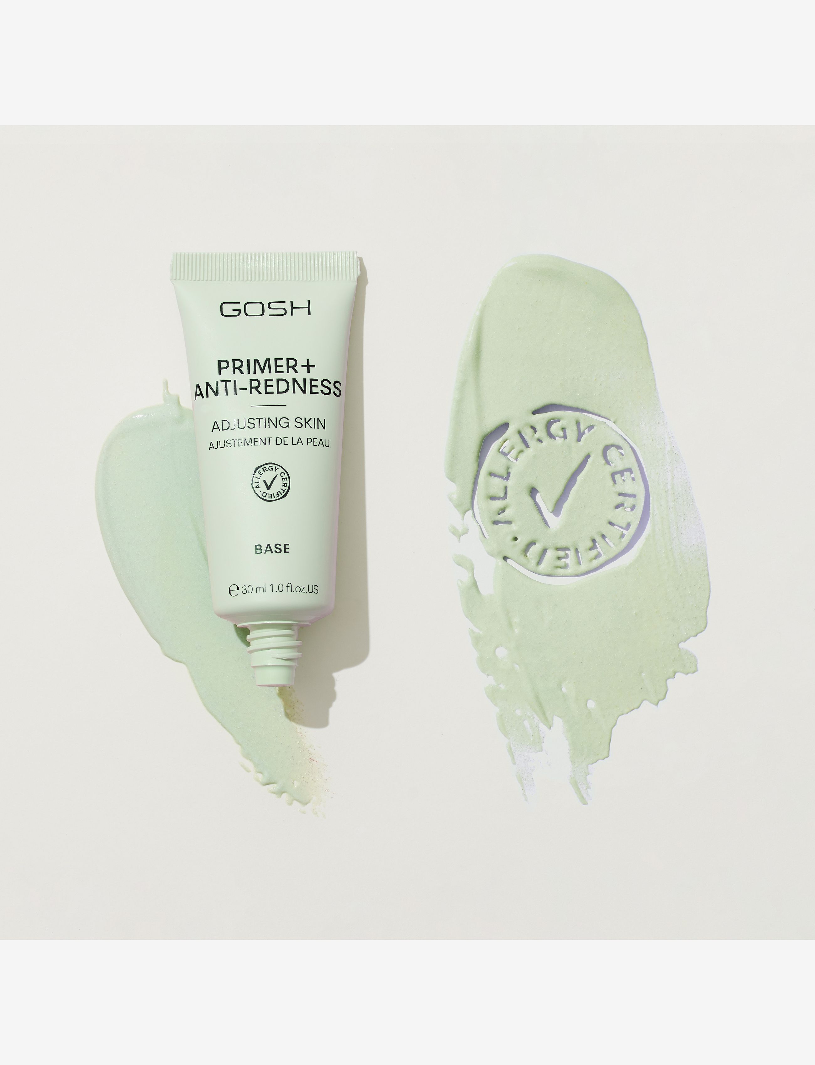GOSH Primer Plus + Anti Redness 008 puder, rouge & highlighter dam – bild 5