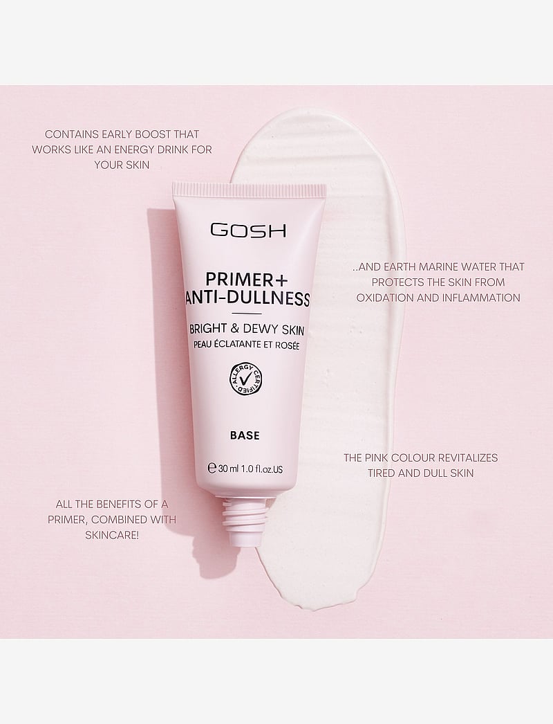 GOSH COPENHAGEN - GOSH Primer Plus+ - makeup - anti-dullness 009 - 4