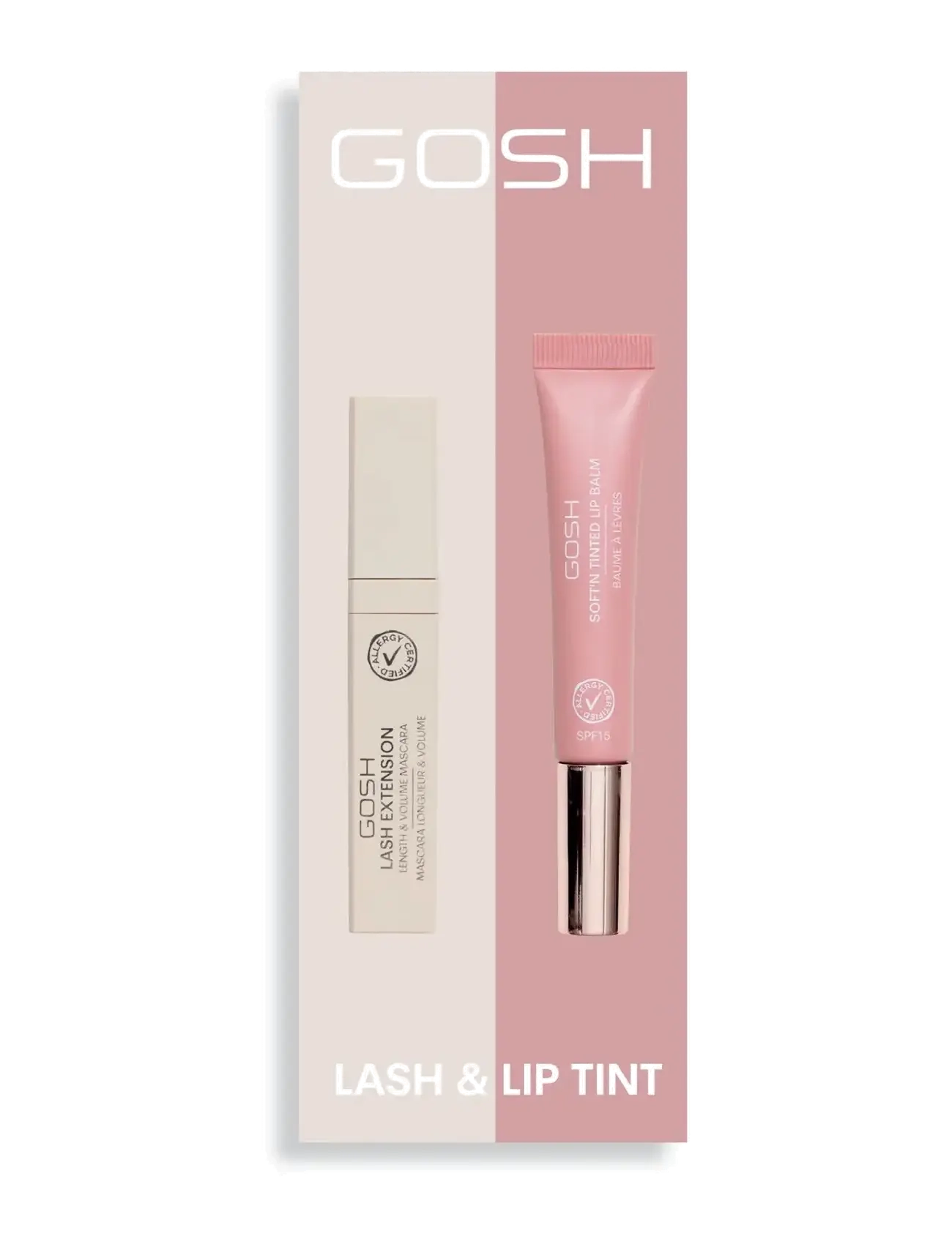 GOSH COPENHAGEN - Lash & Lip Tint - silmät ja kulmakarvat - 001 box - 1