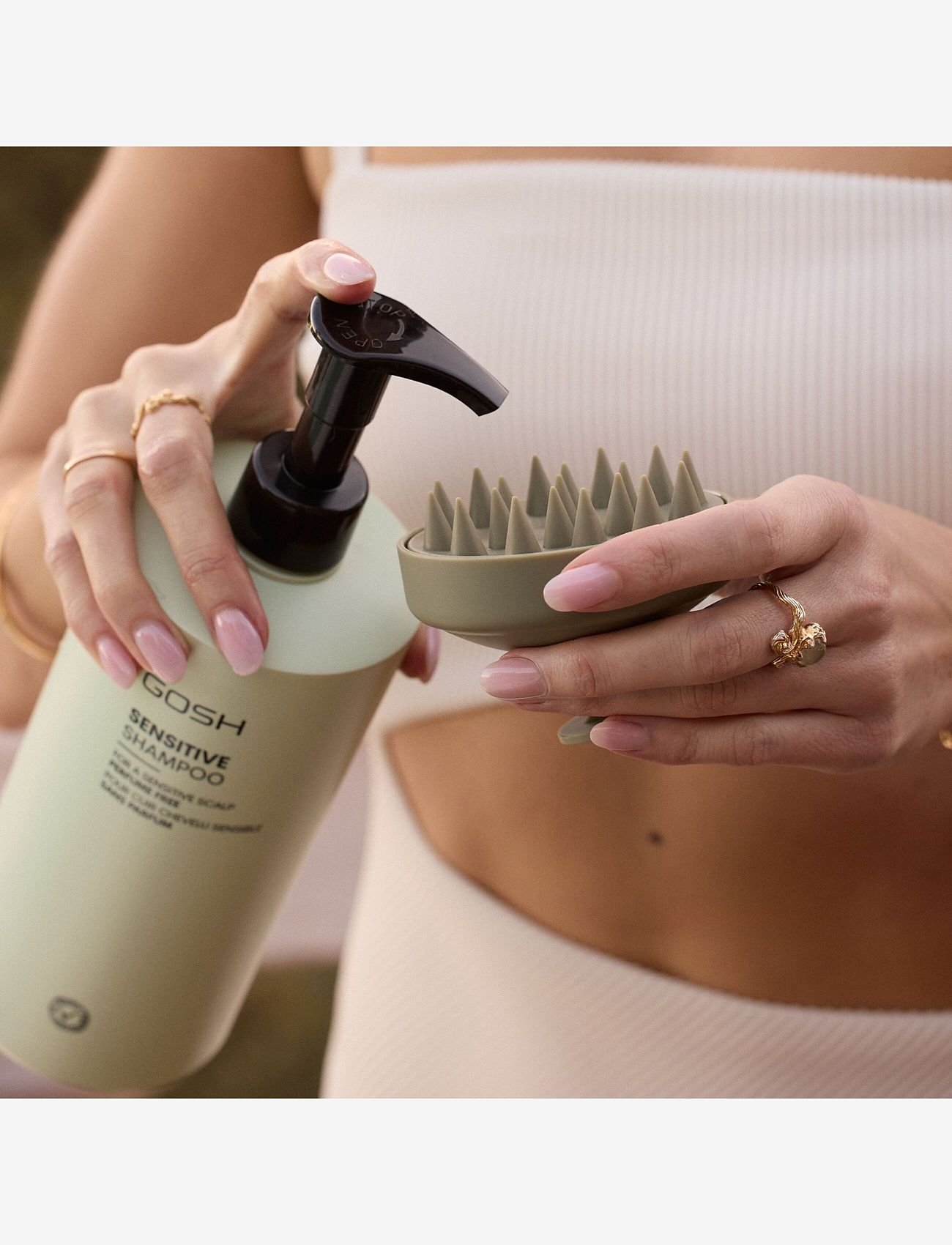 GOSH COPENHAGEN - By GOSH Sensitive Shampoo - Šampoon - white - 2