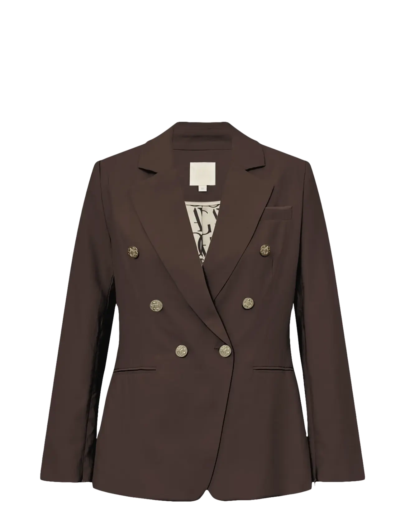 Gossia PaulaGO Blazer - Dobbeltradede blazere - COFFEE / brown