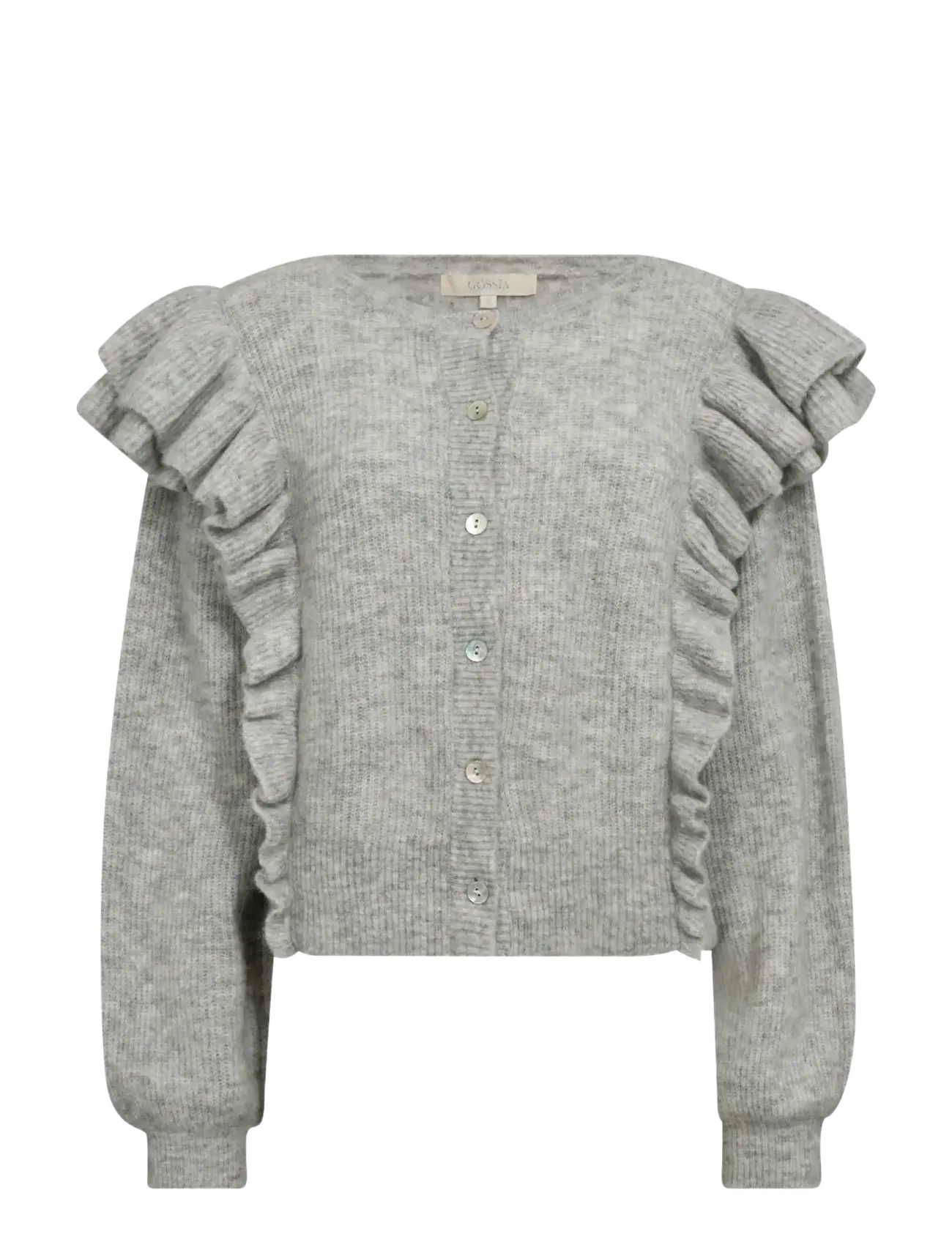 Gossia AnnsofiGO Cardigan - Koftor - LIGHT GREY MELANGE / grey