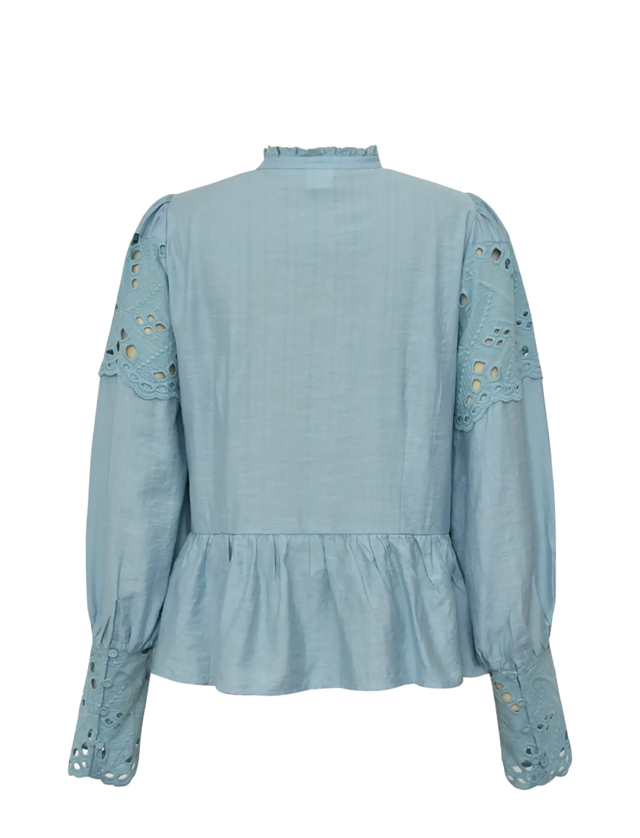 Gossia - JolineGO Blouse - long sleeved blouses - light blue - 1