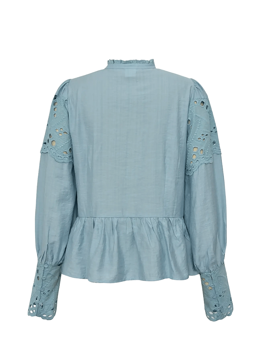 Gossia - JolineGO Blouse - langärmelige blusen - light blue - 1