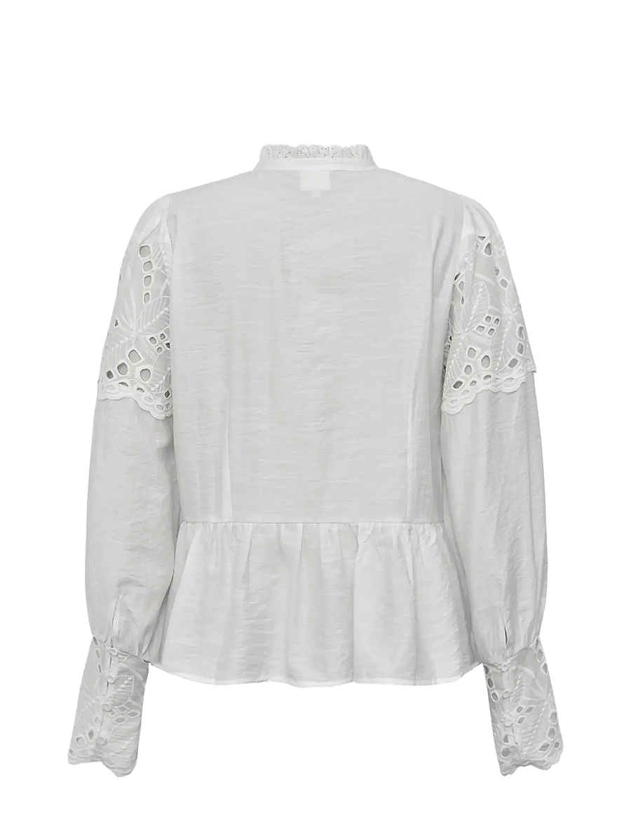 Gossia - JolineGO Blouse - langärmelige blusen - off-white - 1