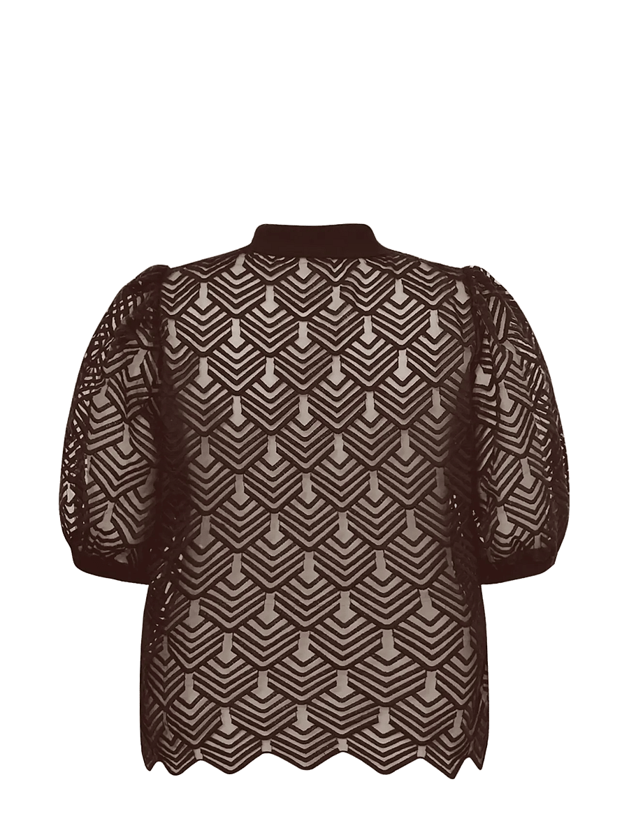 Gossia - AvaGo Polo Tee - poloshirts - chocolate - 1