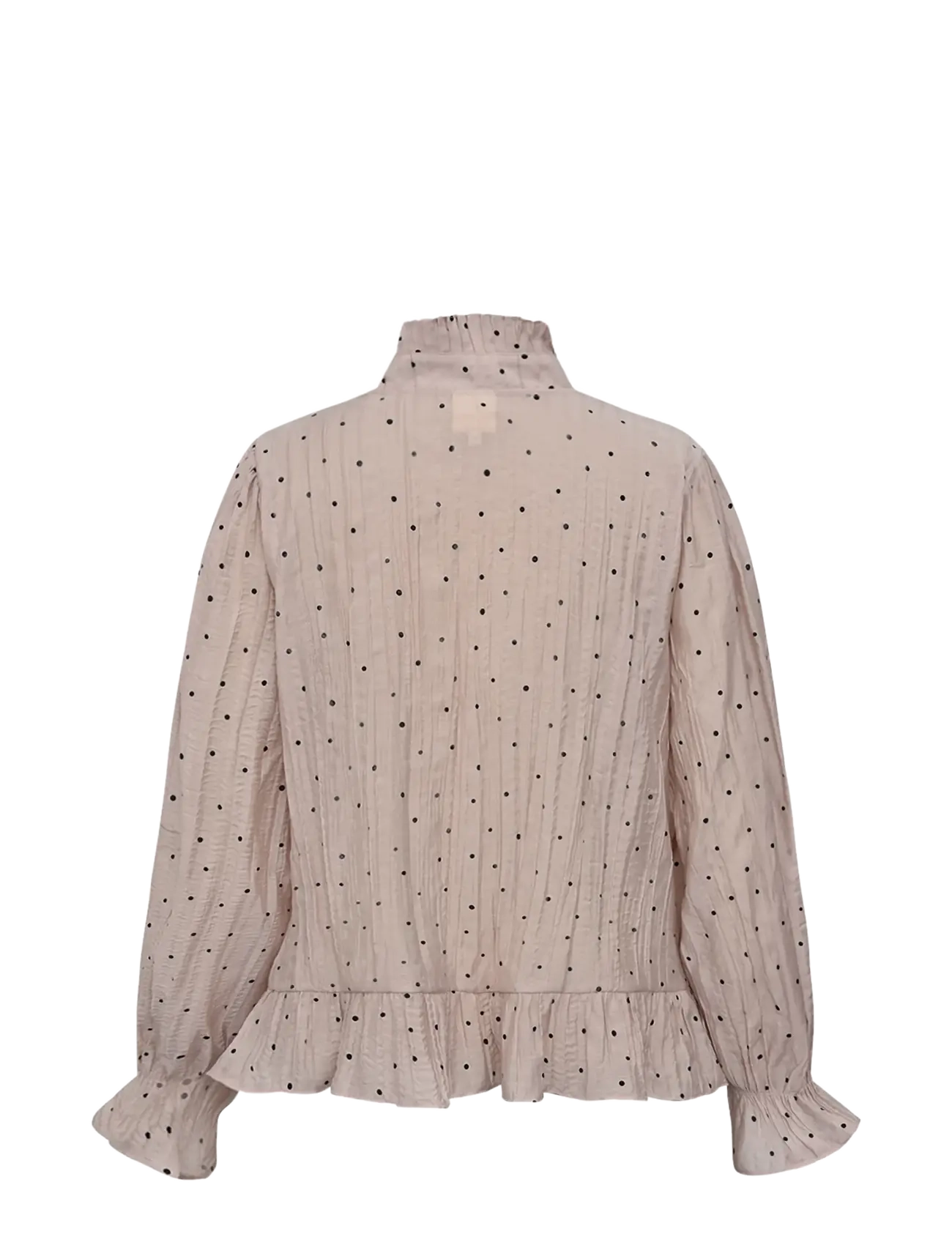 Gossia - NazliGO Lullo Blouse - long sleeved blouses - rose black dots - 1