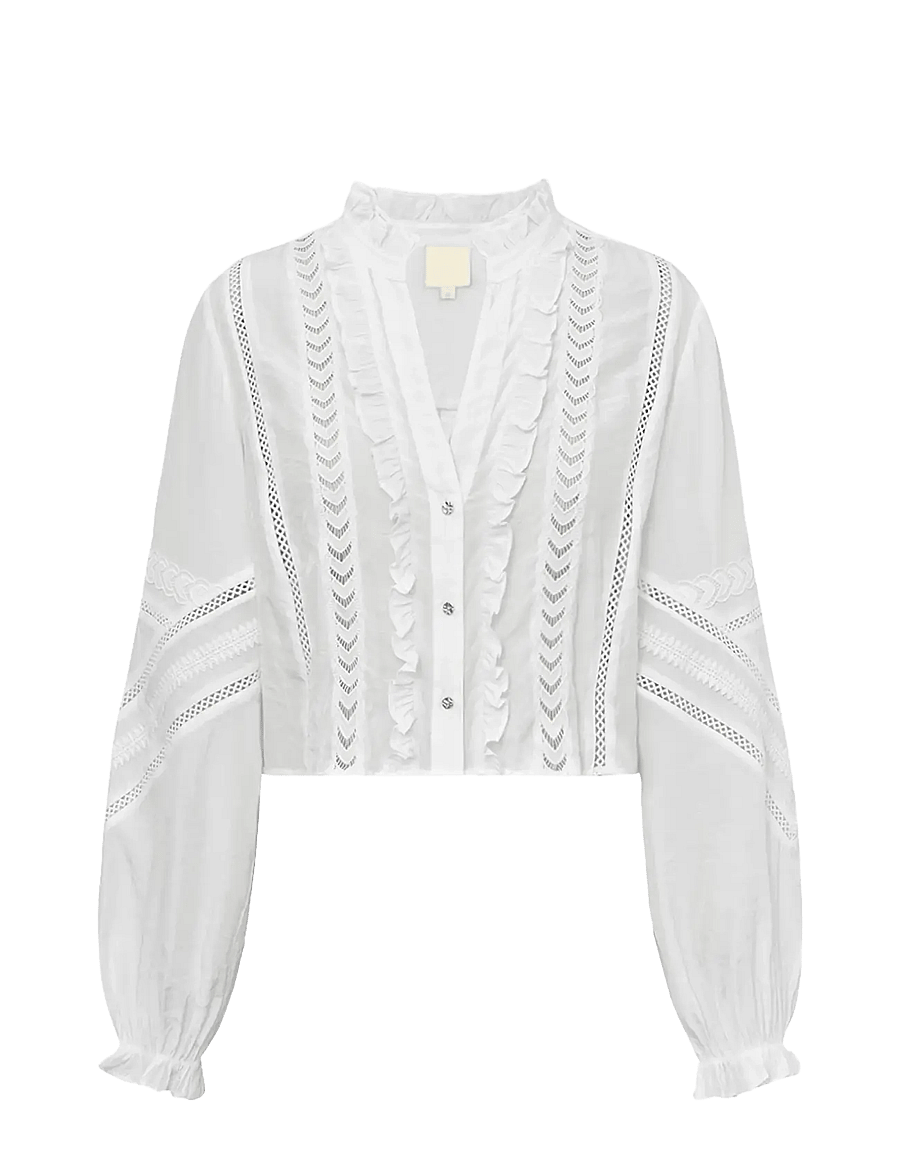 Gossia - MiekeGO Shirt - langærmede skjorter - off-white - 0