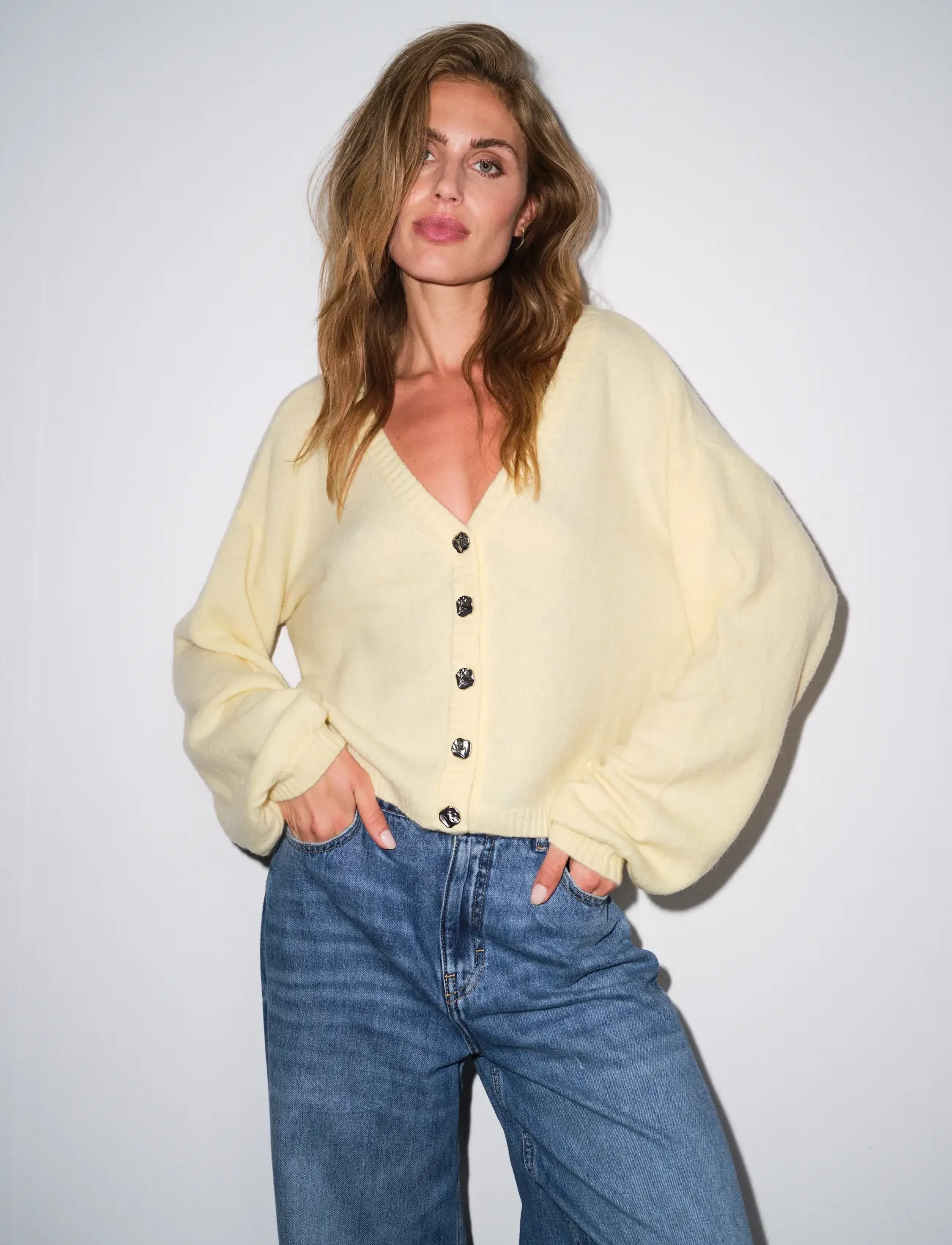 Gossia - RosieGO Cardigan - soft lemon - 3