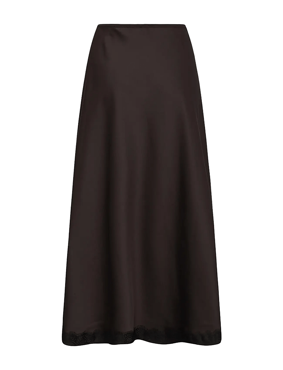 Gossia - MeriGO Skirt - maxi nederdele - dark brown - 0