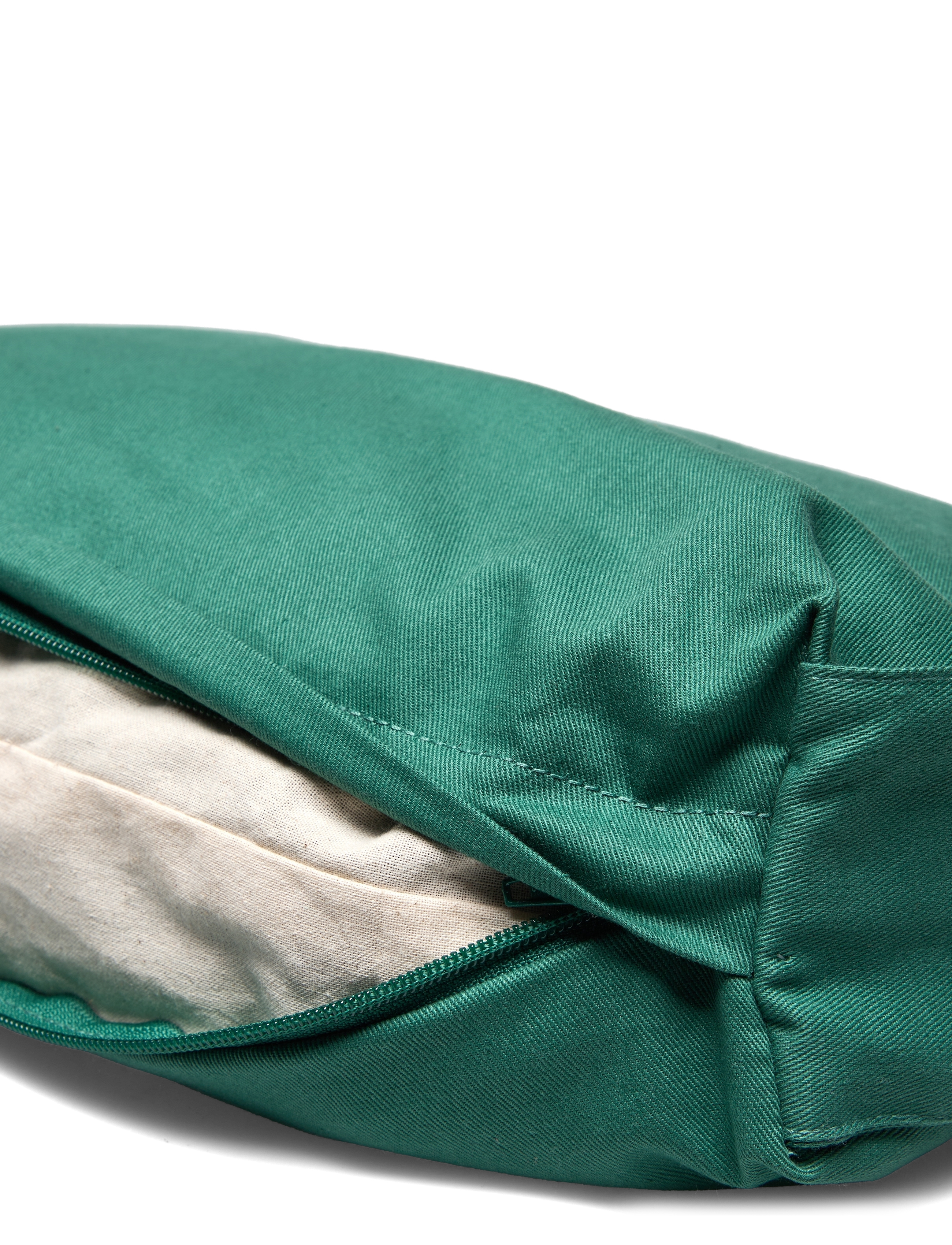 GOYOGI ApS - Calm Organic cotton Rectangular Yoga Bolster - dark green - 3