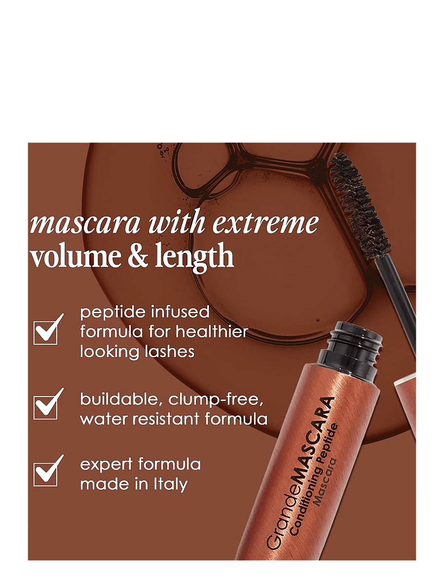 Grande Cosmetics - GrandeMASCARA Conditioning Peptide Mascara | Brown - Ögon & bryn - brown - 2