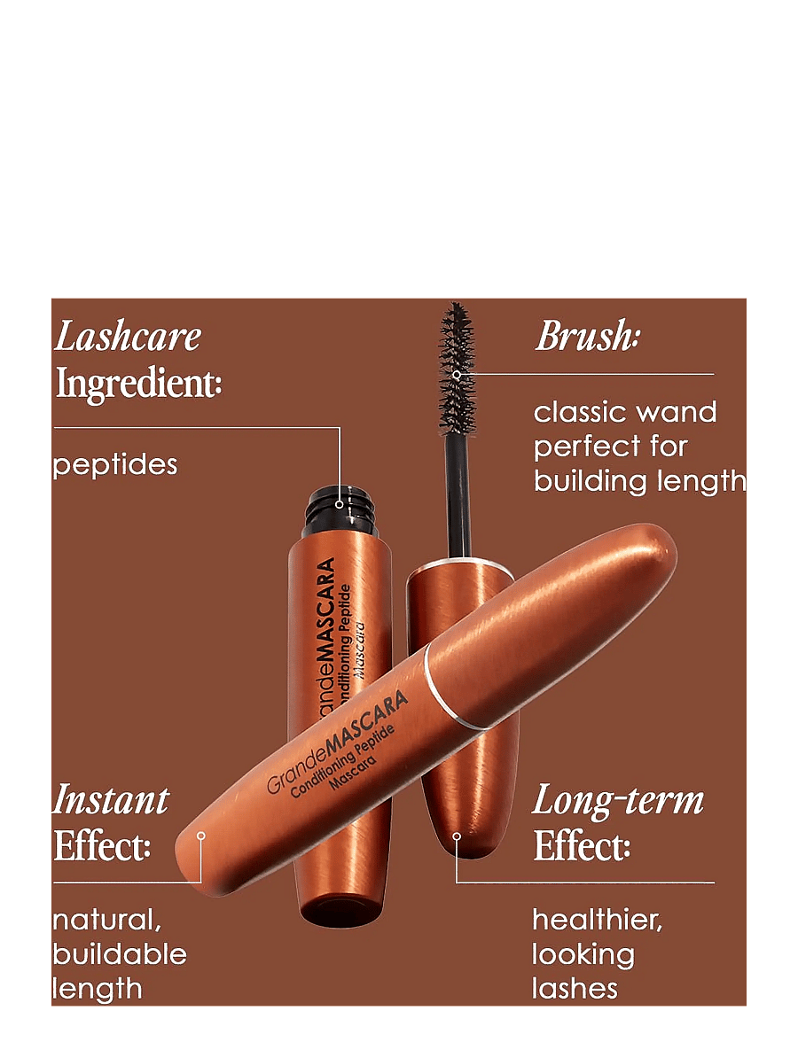 Grande Cosmetics - GrandeMASCARA Conditioning Peptide Mascara | Brown - Ögon & bryn - brown - 4