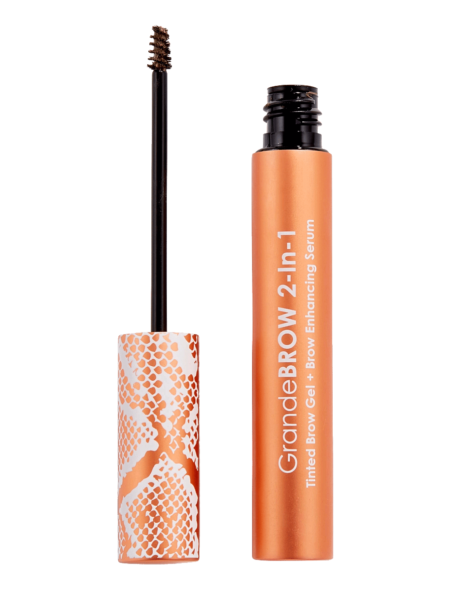 Grande Cosmetics - GrandeBROW 2-In-1 Tinted Brow Gel + Brow Enhancing Serum | Light - smink - light brown - 0